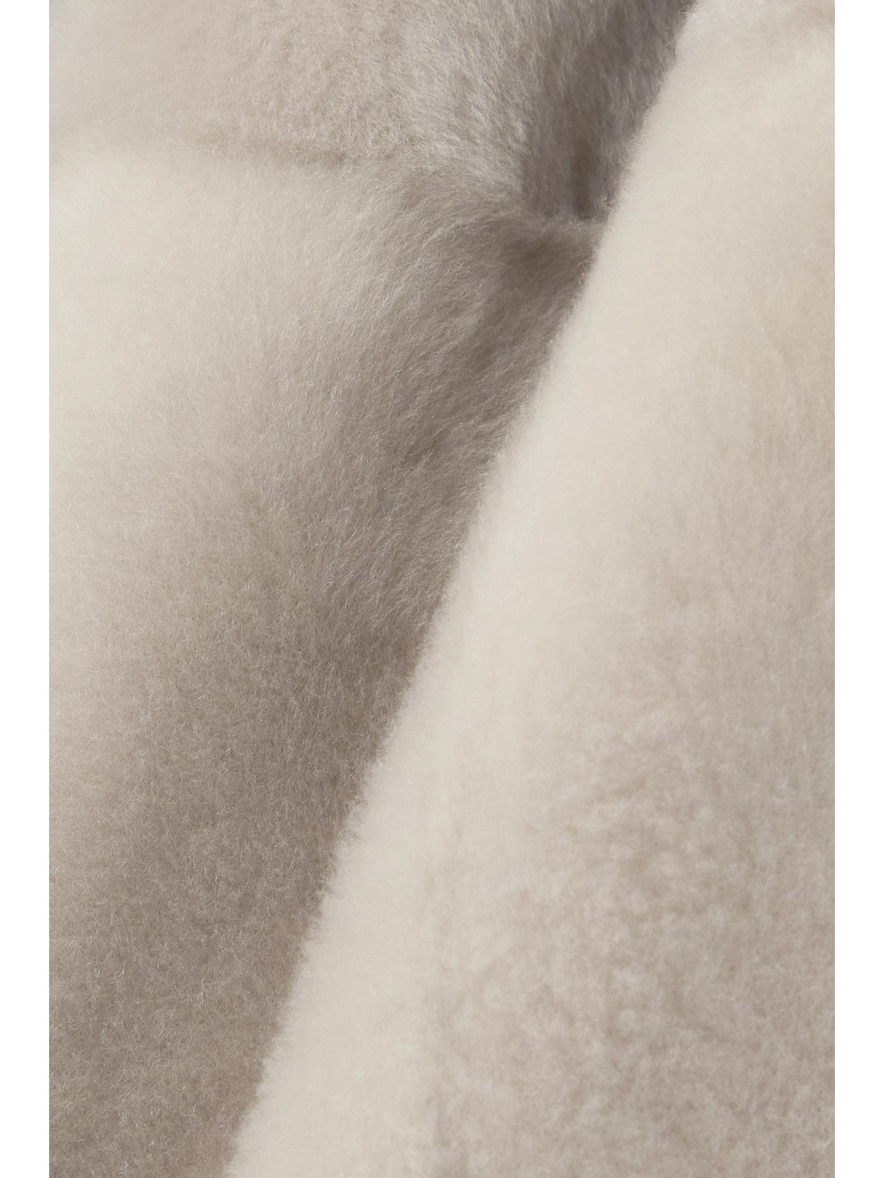 Brunello Cucinelli Persian Lamb Shearling Velour Belted Wrap Coat In Neutrals