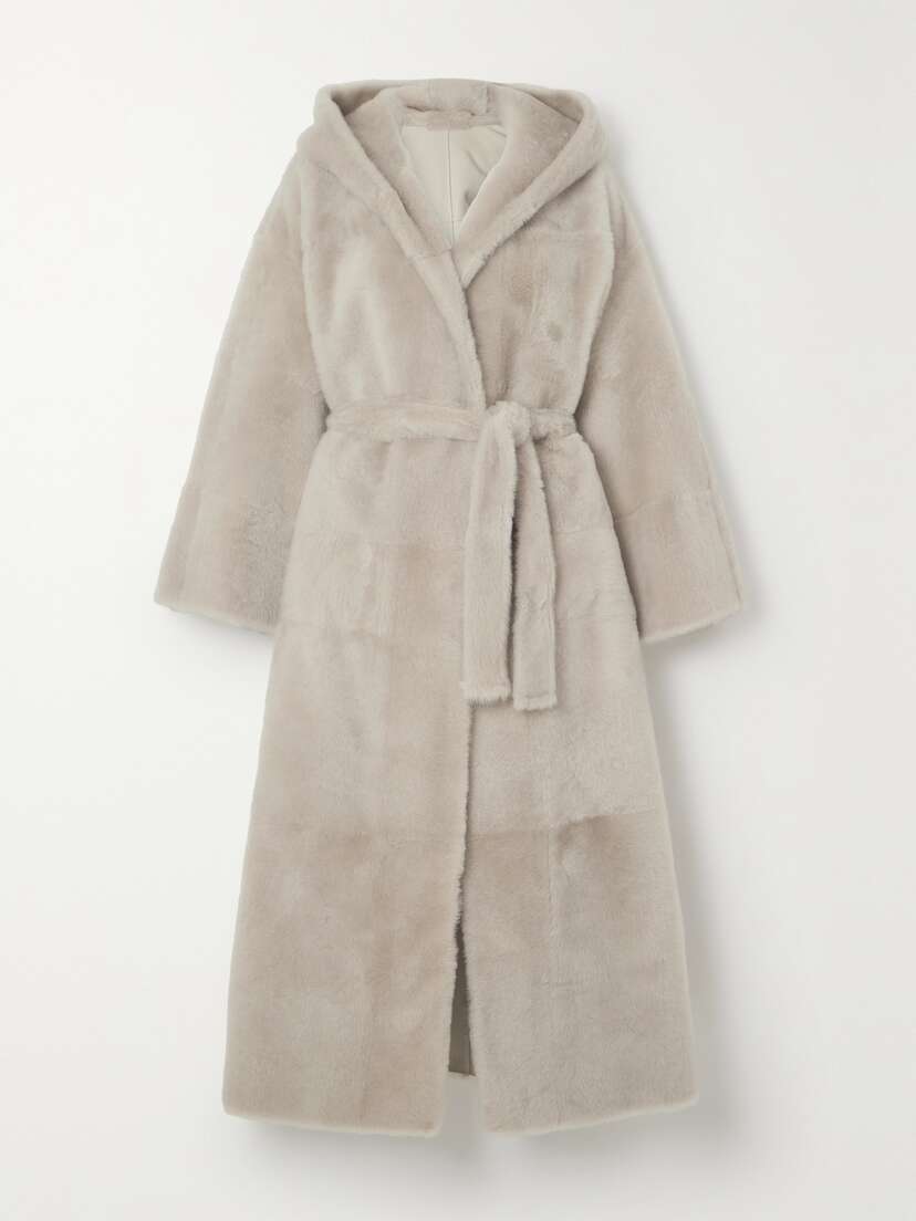 Brunello Cucinelli Reversible Belted Shearling Coat - IT44