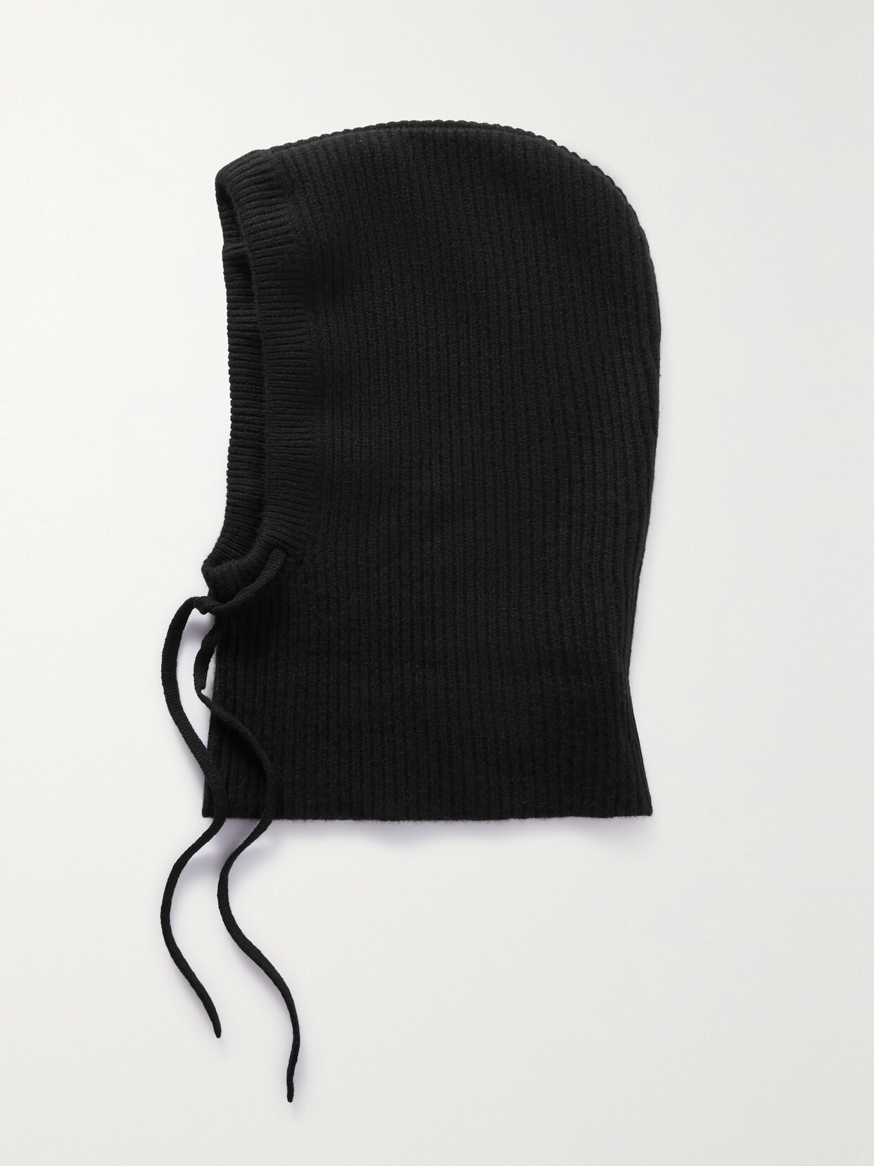 Arch4 - Klosters Ribbed Cashmere Balaclava - Black