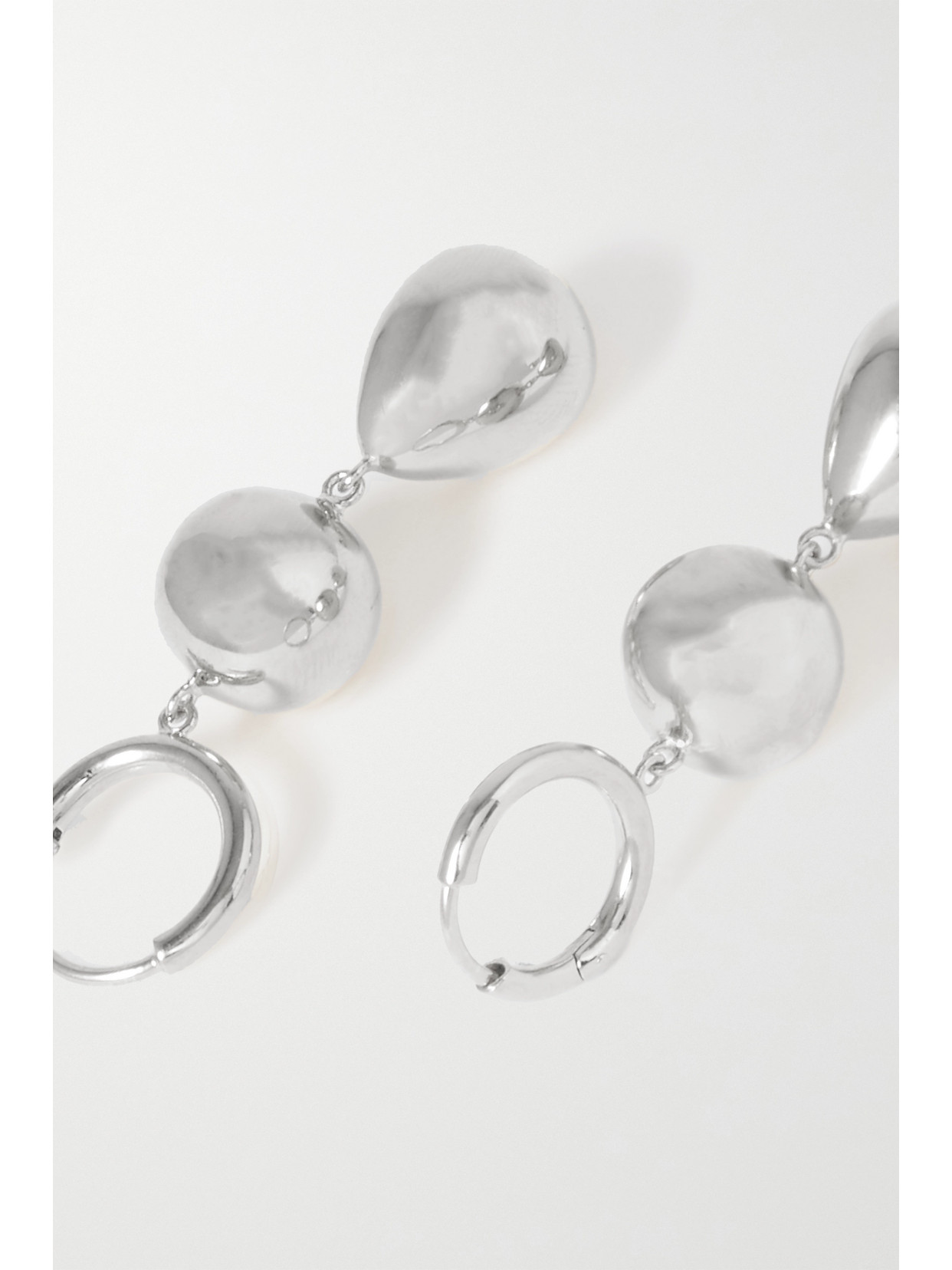 Lie Studio The Cathrine Silver Earrings In Silver