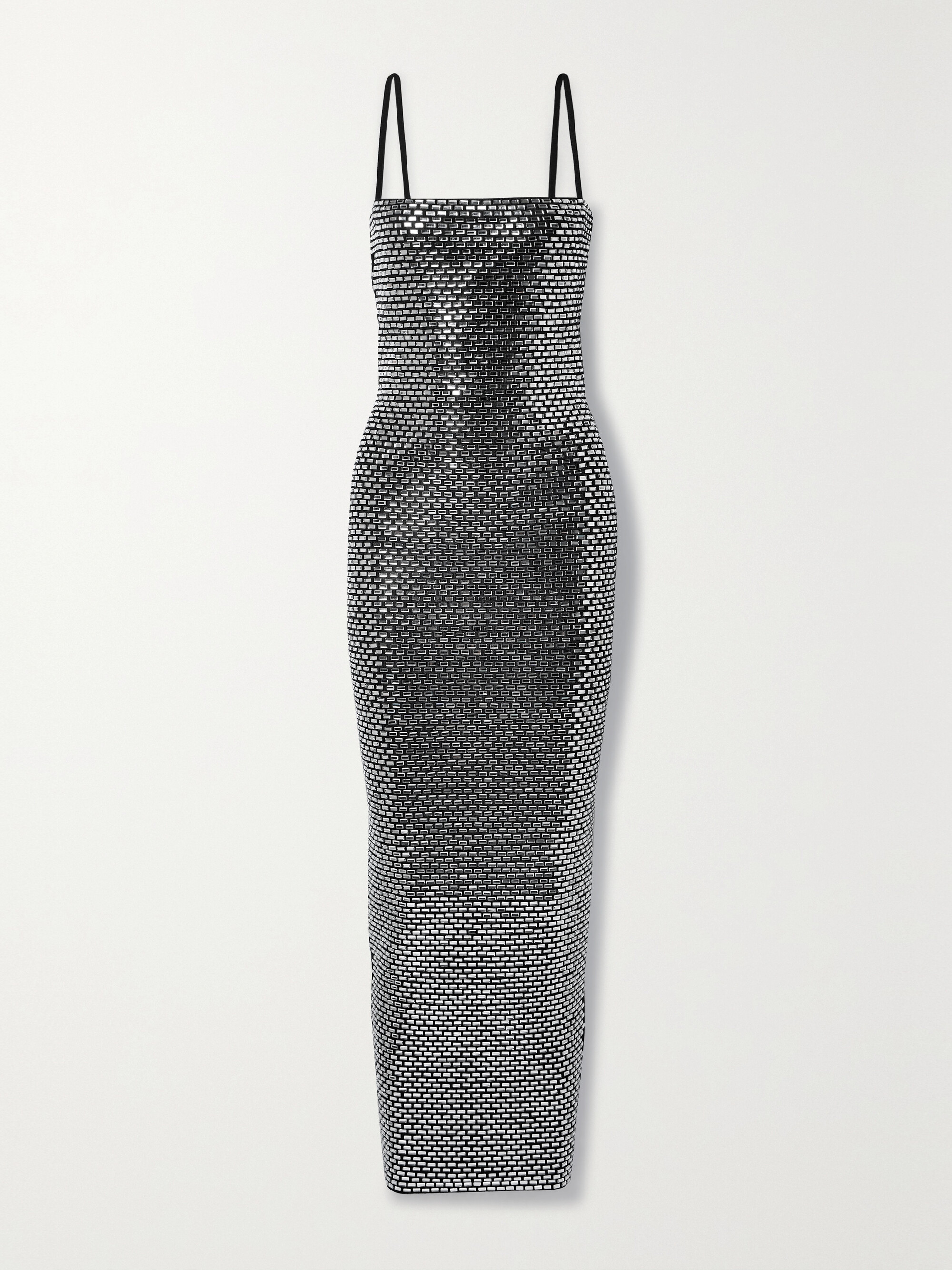 Retrofête Kyree crystal-embellished cotton and cashmere-blend maxi dress