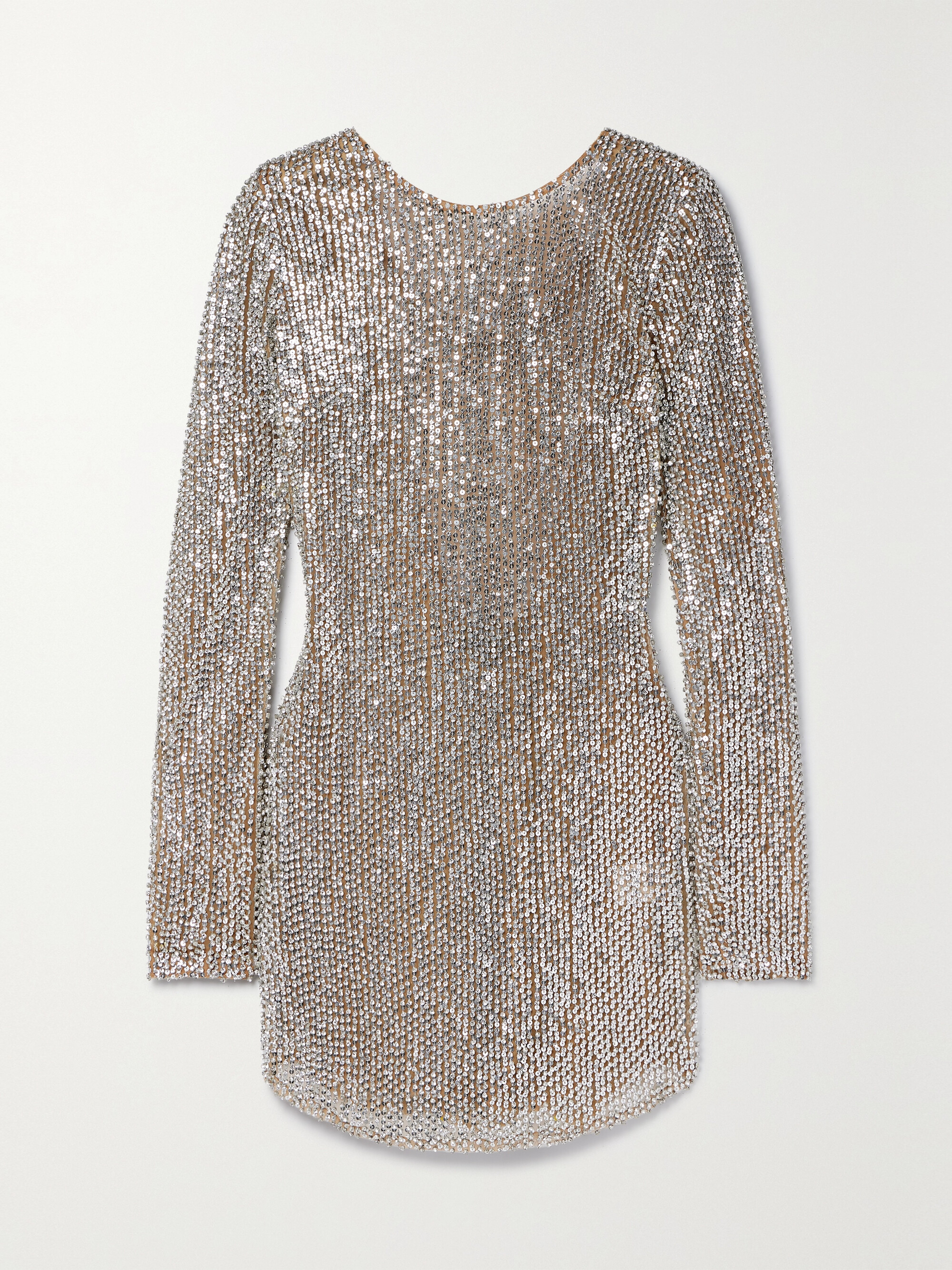 Retrofête Malaya open-back embellished tulle mini dress thumbnail