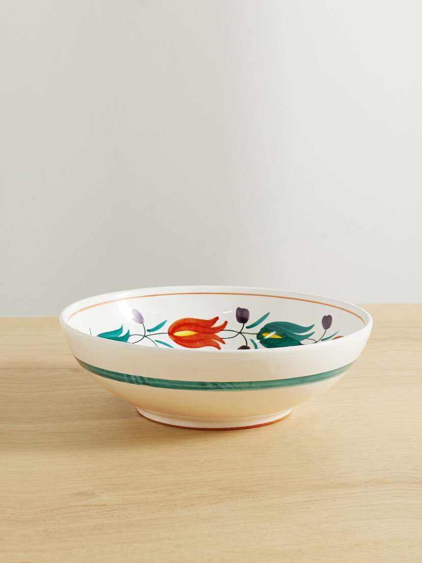 Cabana Lia Painted Ceramic Serving Bowl