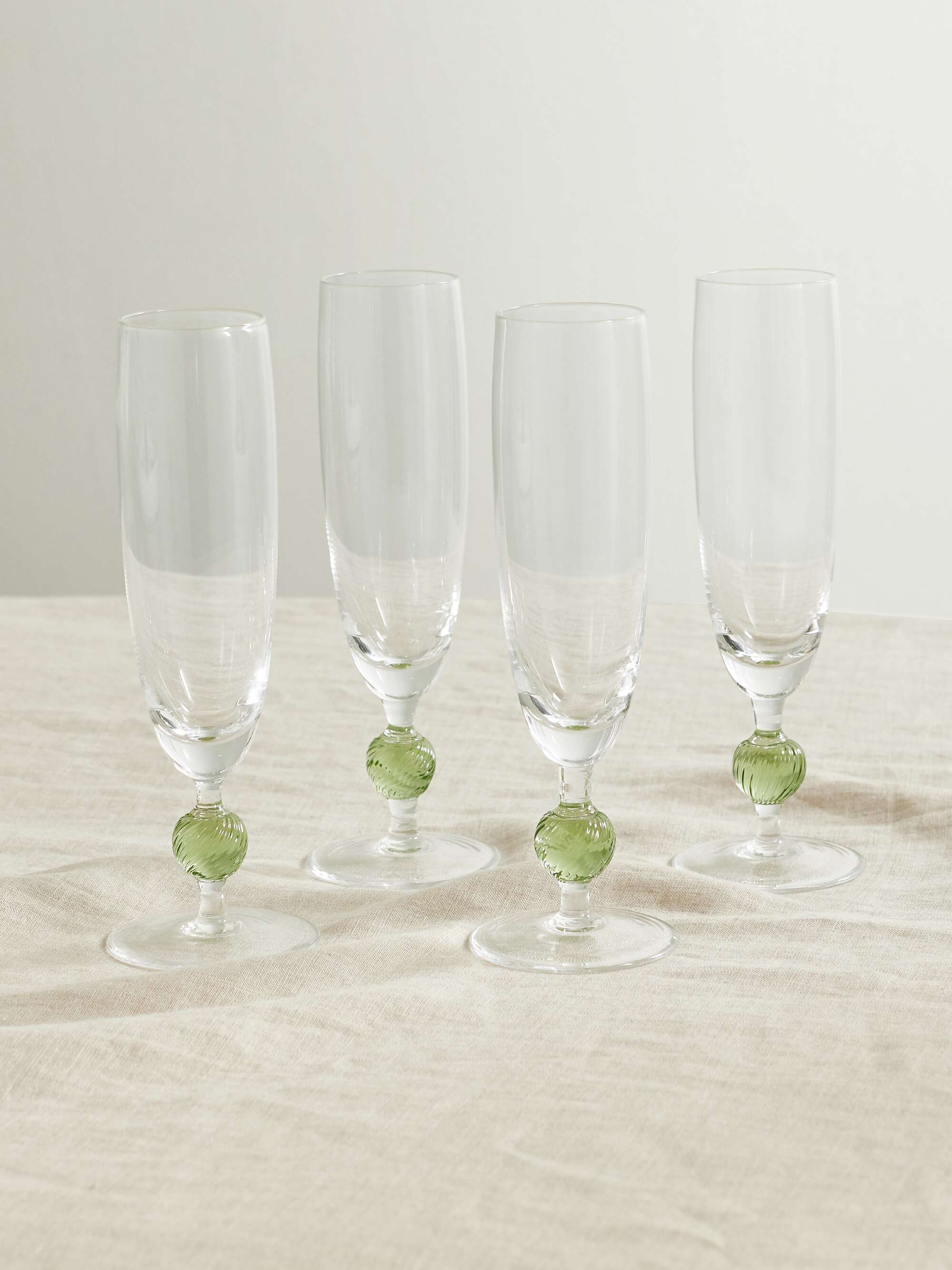 CABANA Demetra set of four flute glasses