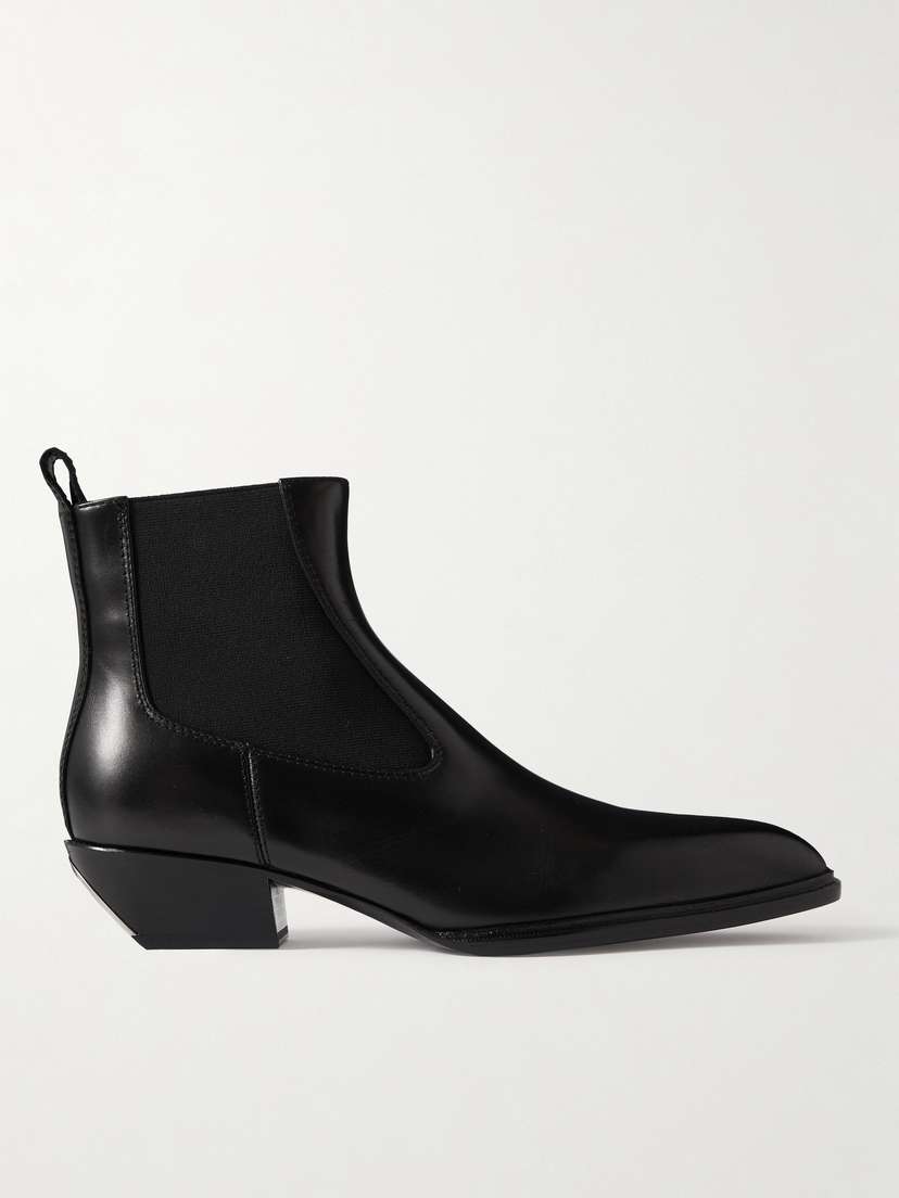 Alexander Wang Slick Leather Ankle Boots