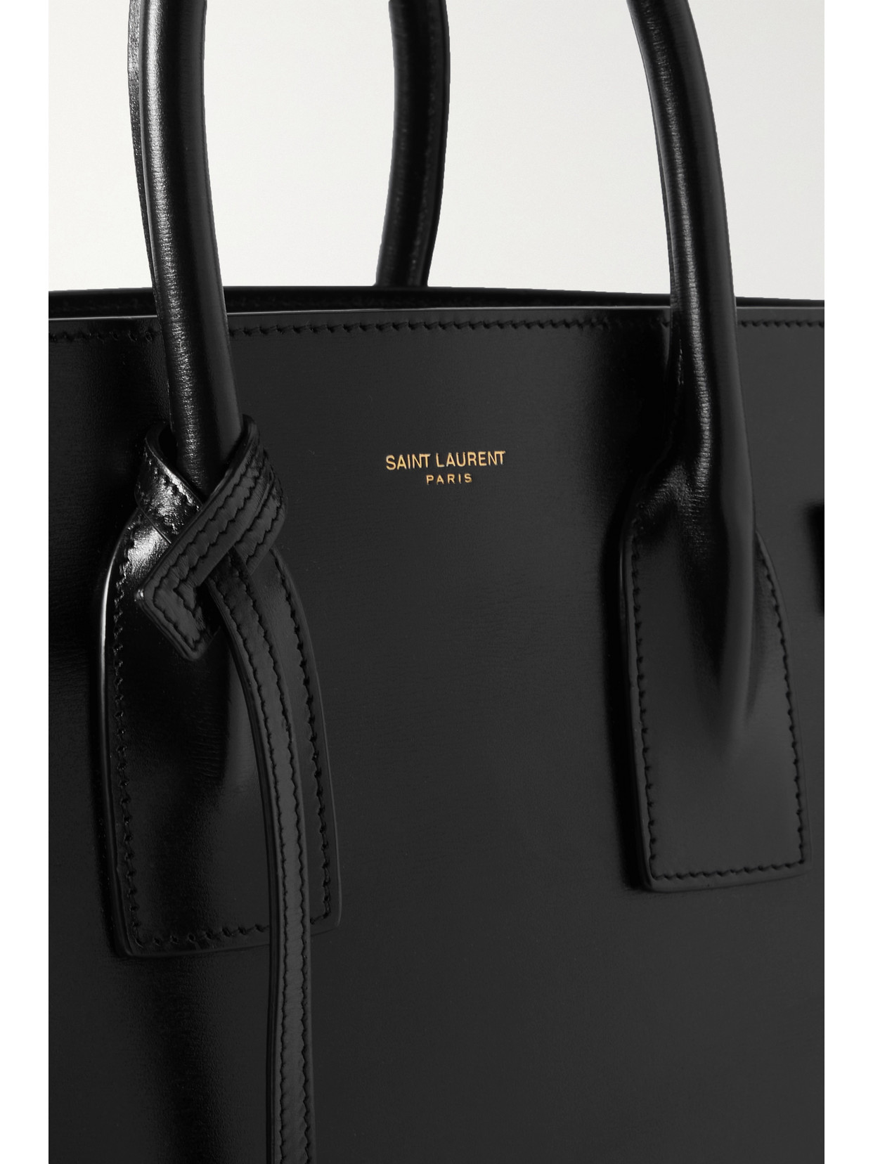 Saint Laurent Nano Sac De Jour Leather Satchel In Black