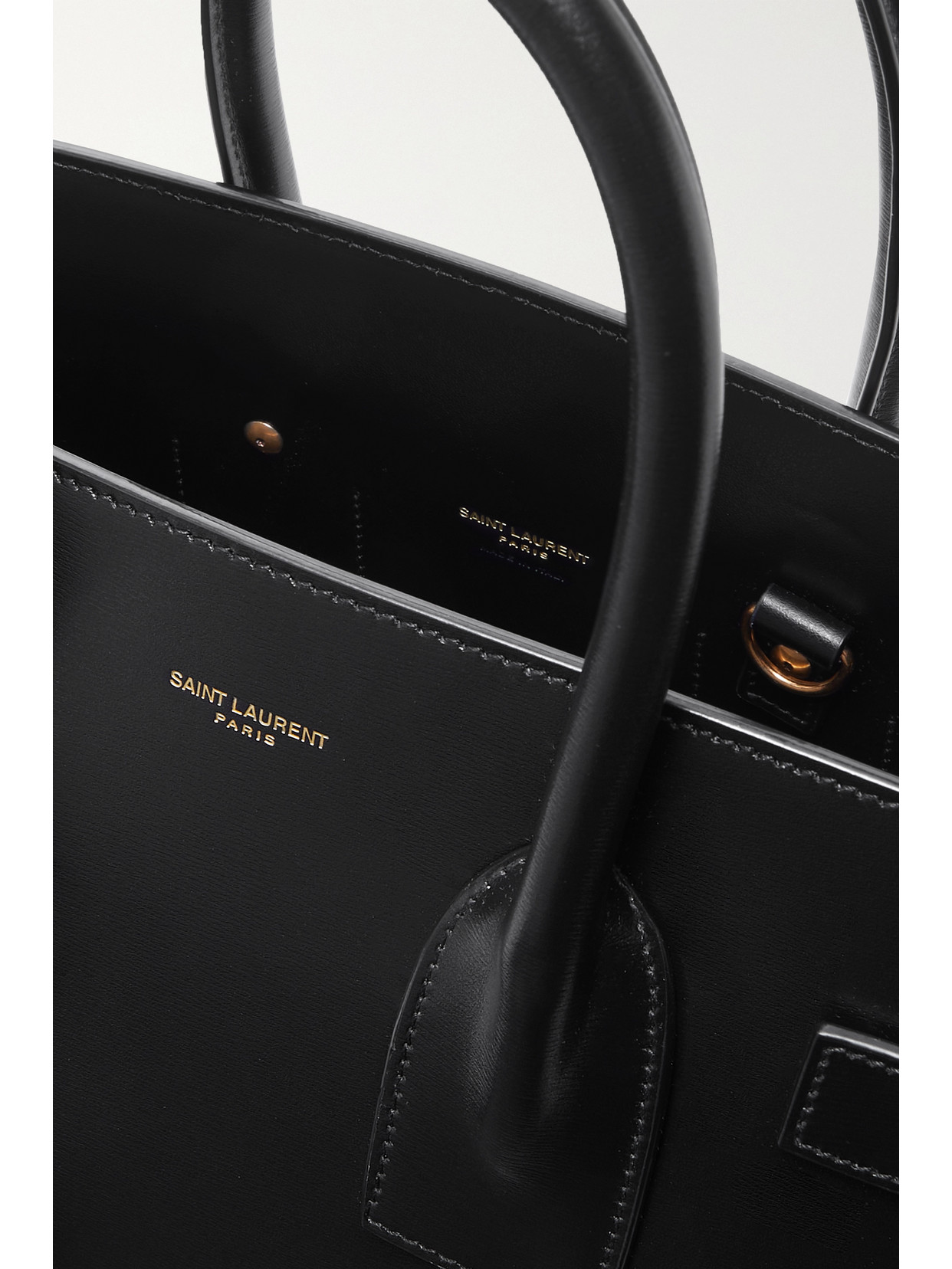 Saint Laurent Nano Sac De Jour Leather Satchel In Black