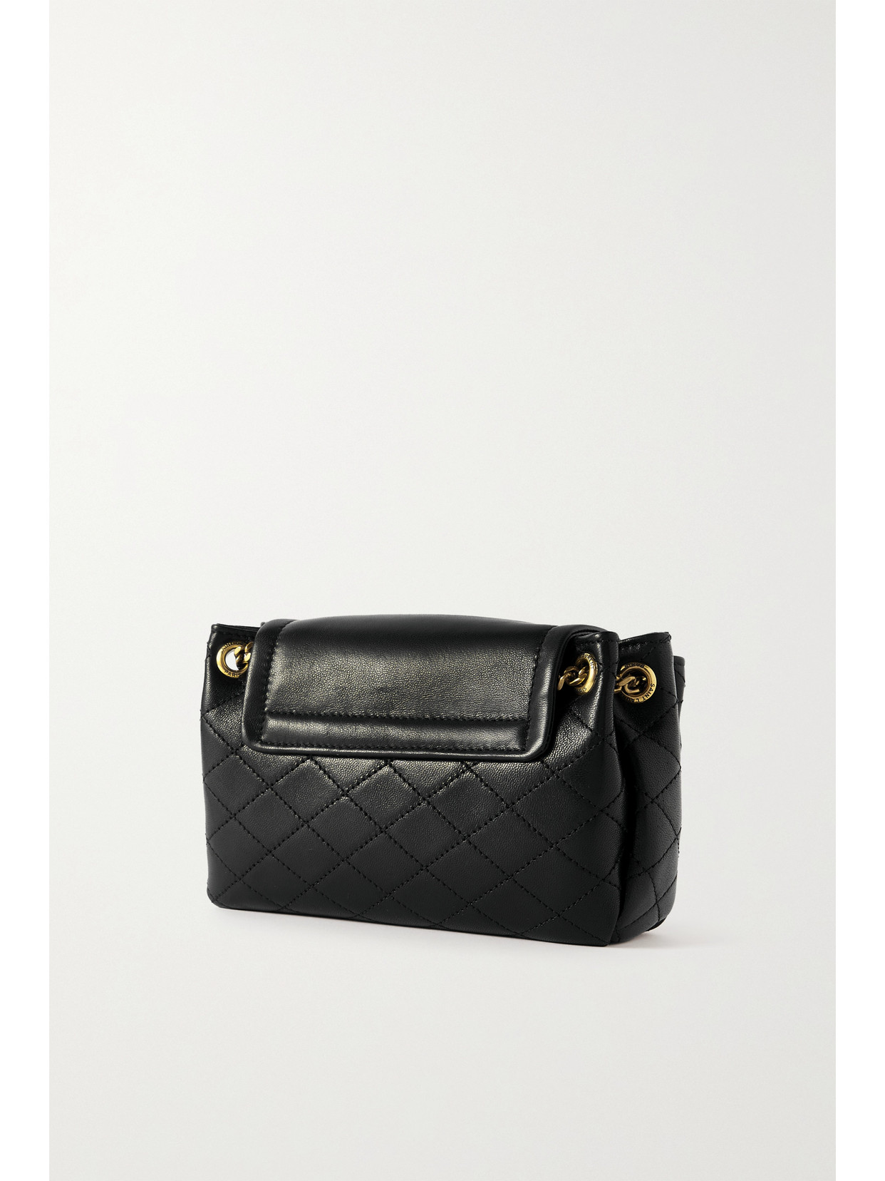 Saint Laurent Nolita Mini Matelassé Leather Shoulder Bag In Black