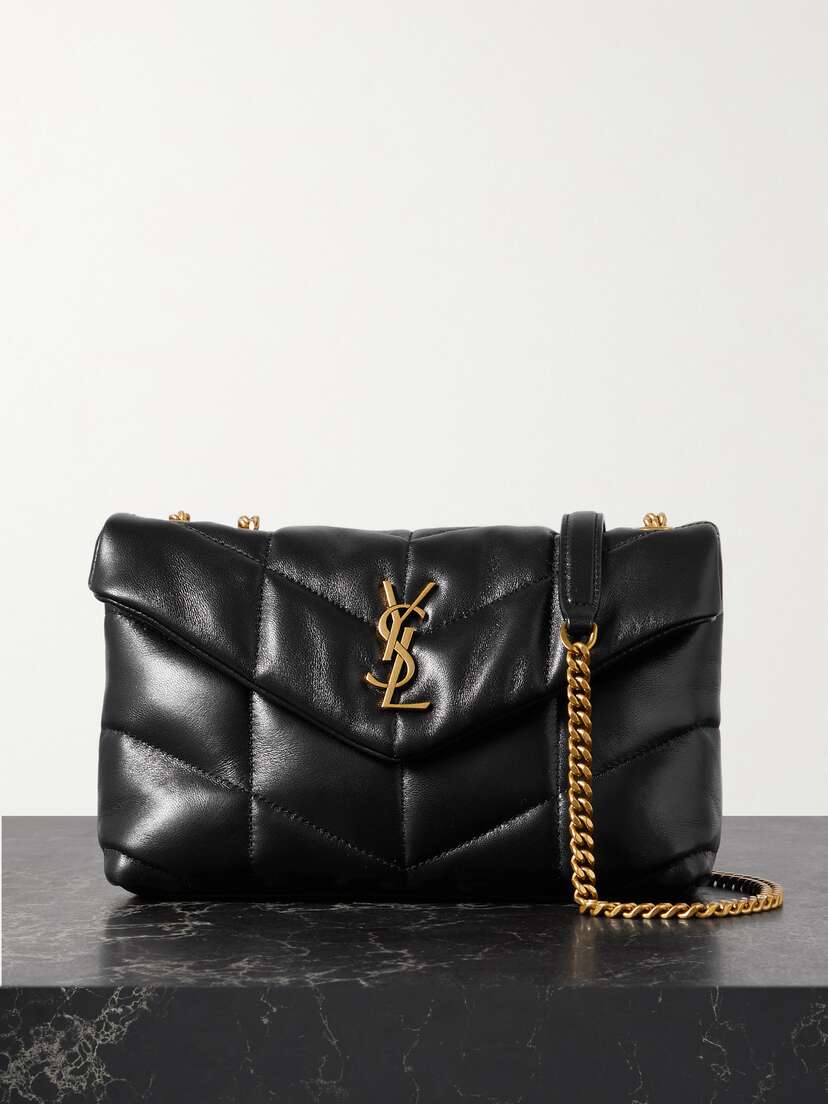 Saint Laurent Toy Puffer Matelassé Leather Shoulder Bag