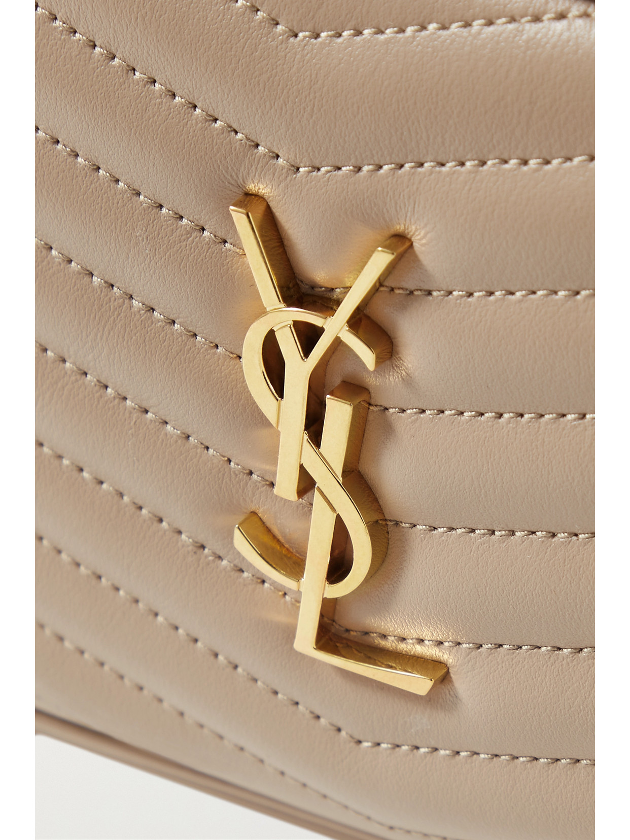 SAINT LAURENT LOU MINI MATELASSÉ LEATHER SHOULDER BAG