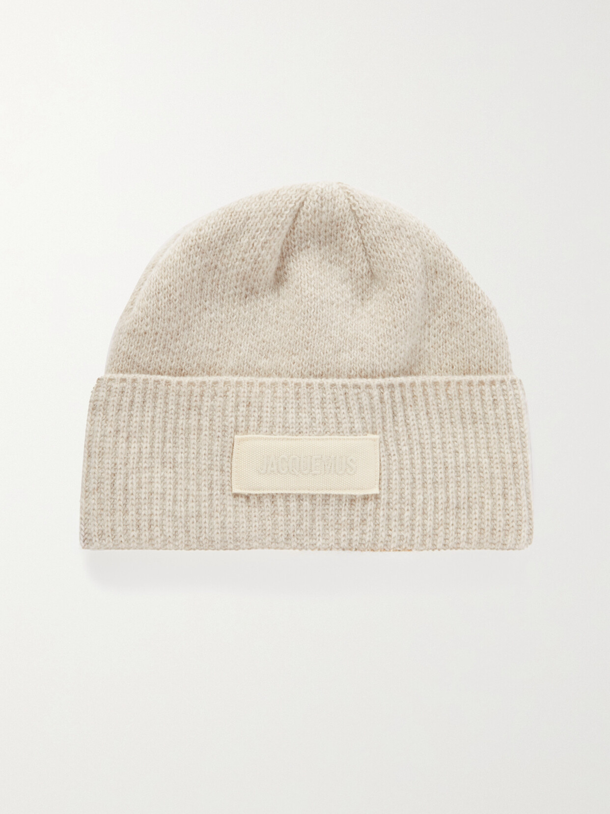 Jacquemus - Le Bonnet Appliquéd Wool Beanie - Neutrals