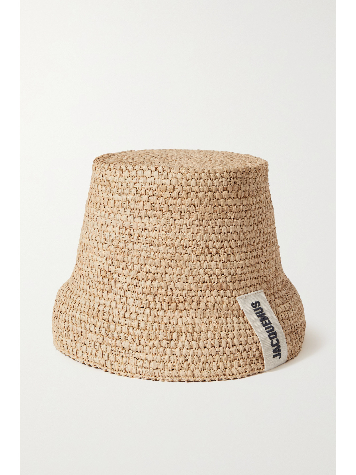 Jacquemus - Le Bob Raphia Grosgrain-trimmed Raffia Bucket Hat - Neutrals