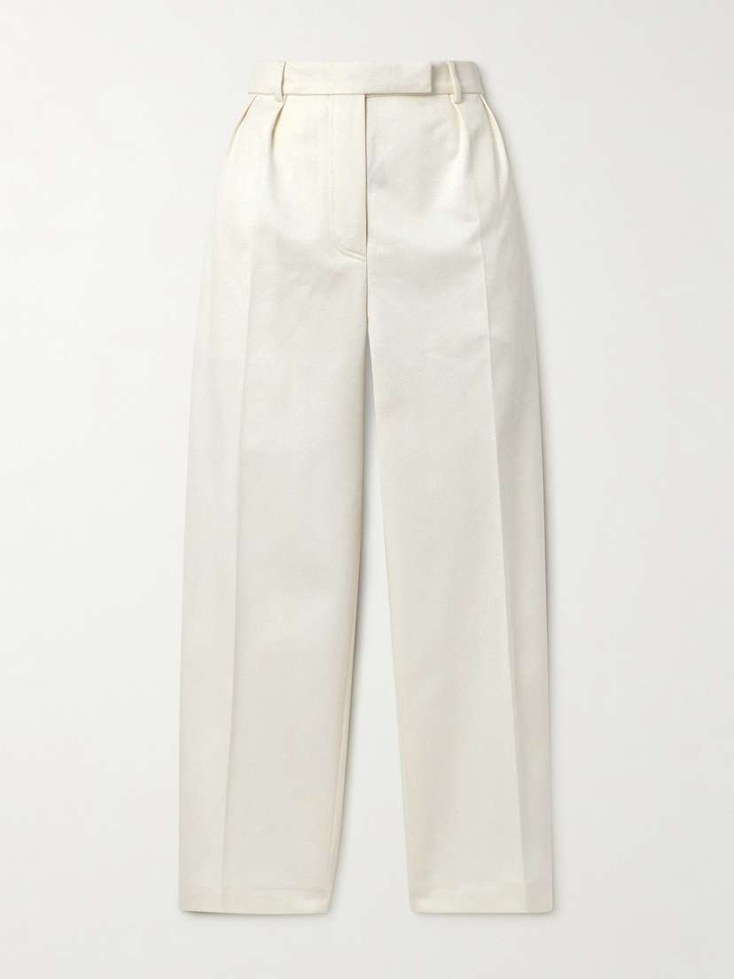 Thom Browne Mid-rise Cotton-twill Wide-leg Pants