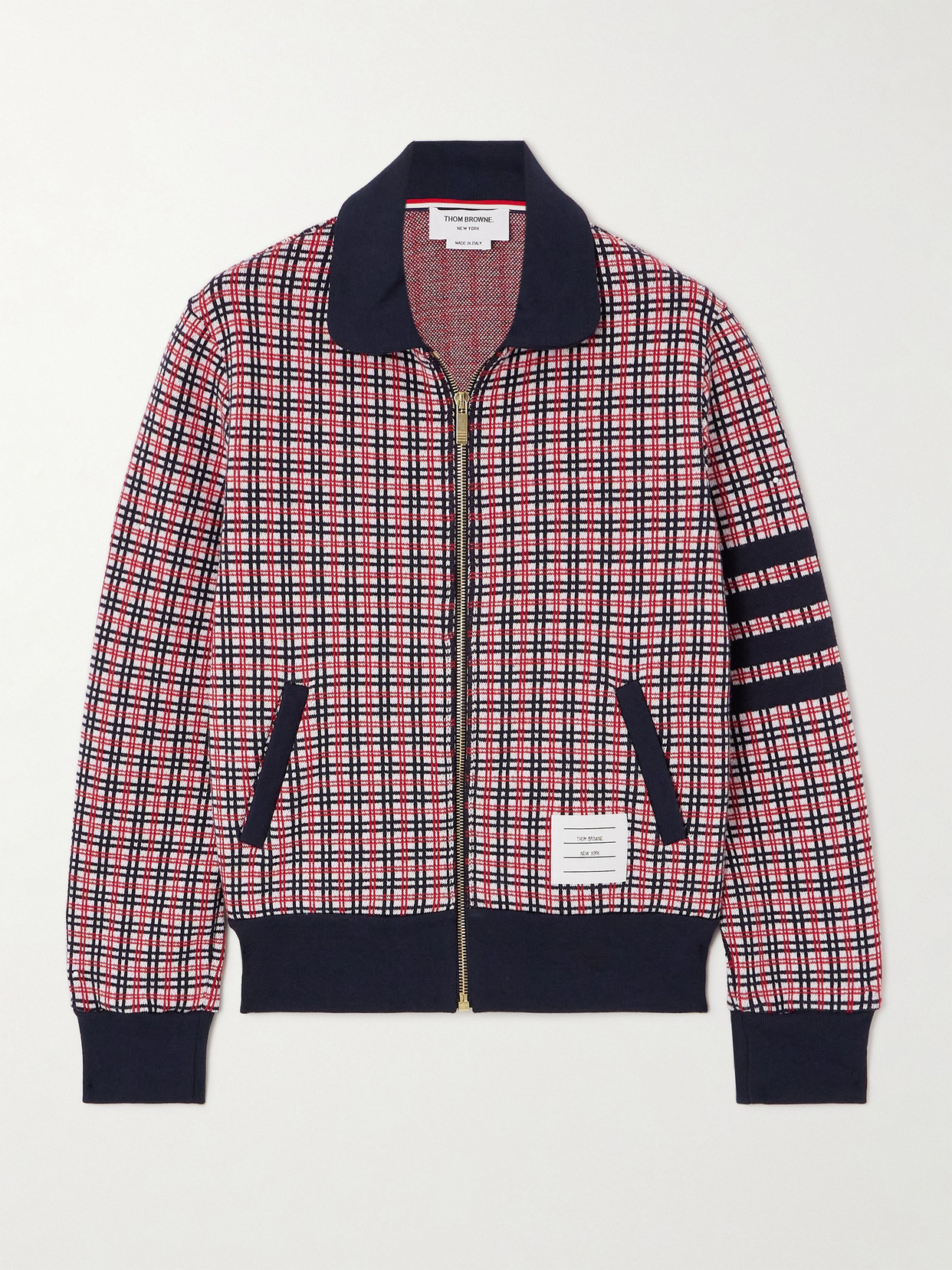 Thom Browne Jacquard-knit Cotton Jacket - Multi