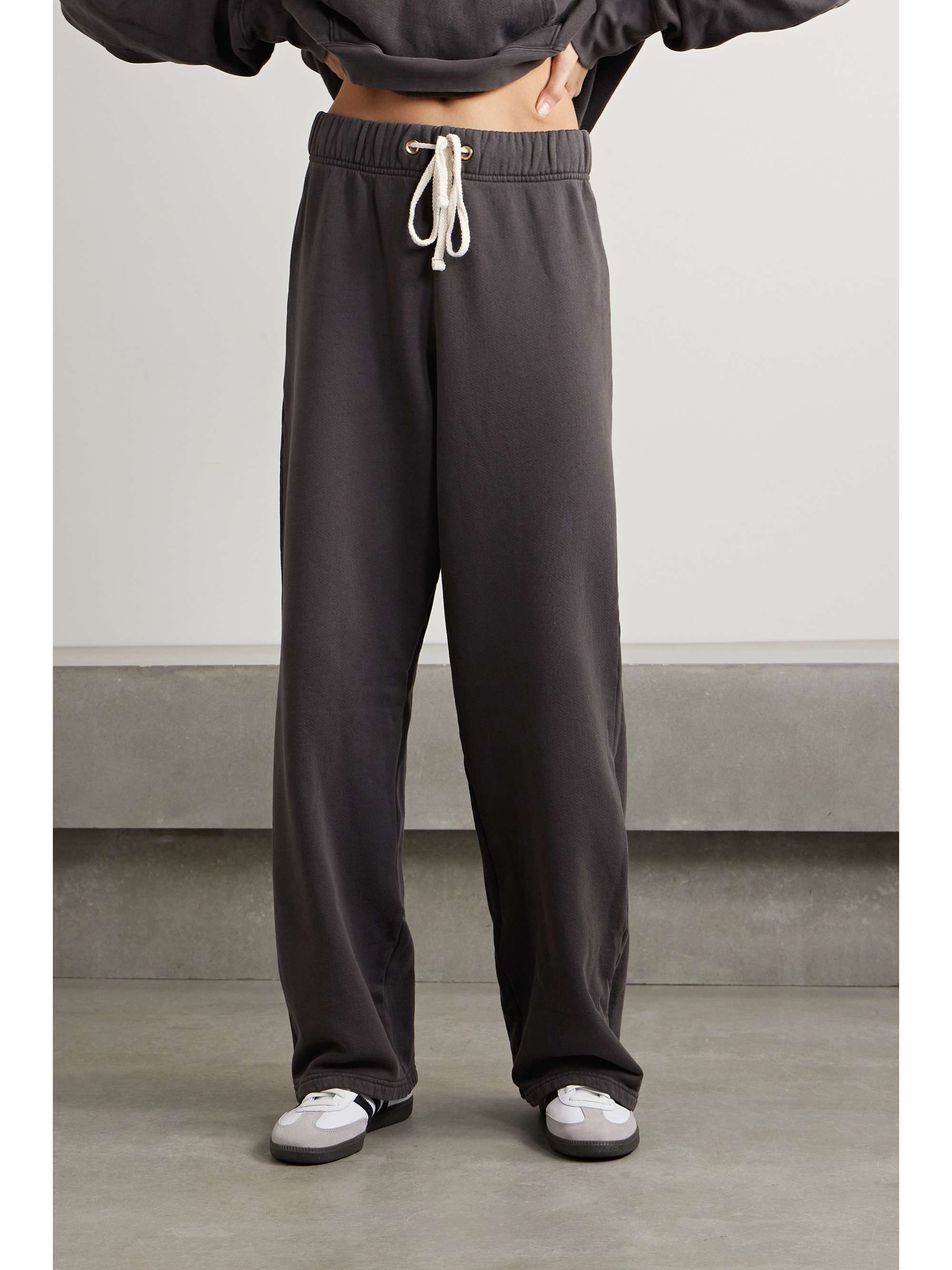 LES TIEN Eazy cotton-jersey track pants | NET-A-PORTER