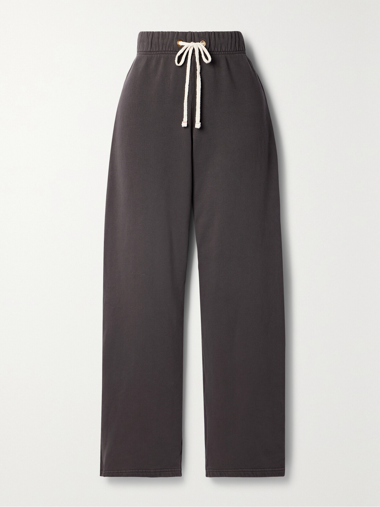 Les Tien Eazy Cotton-jersey Track Trousers In Black