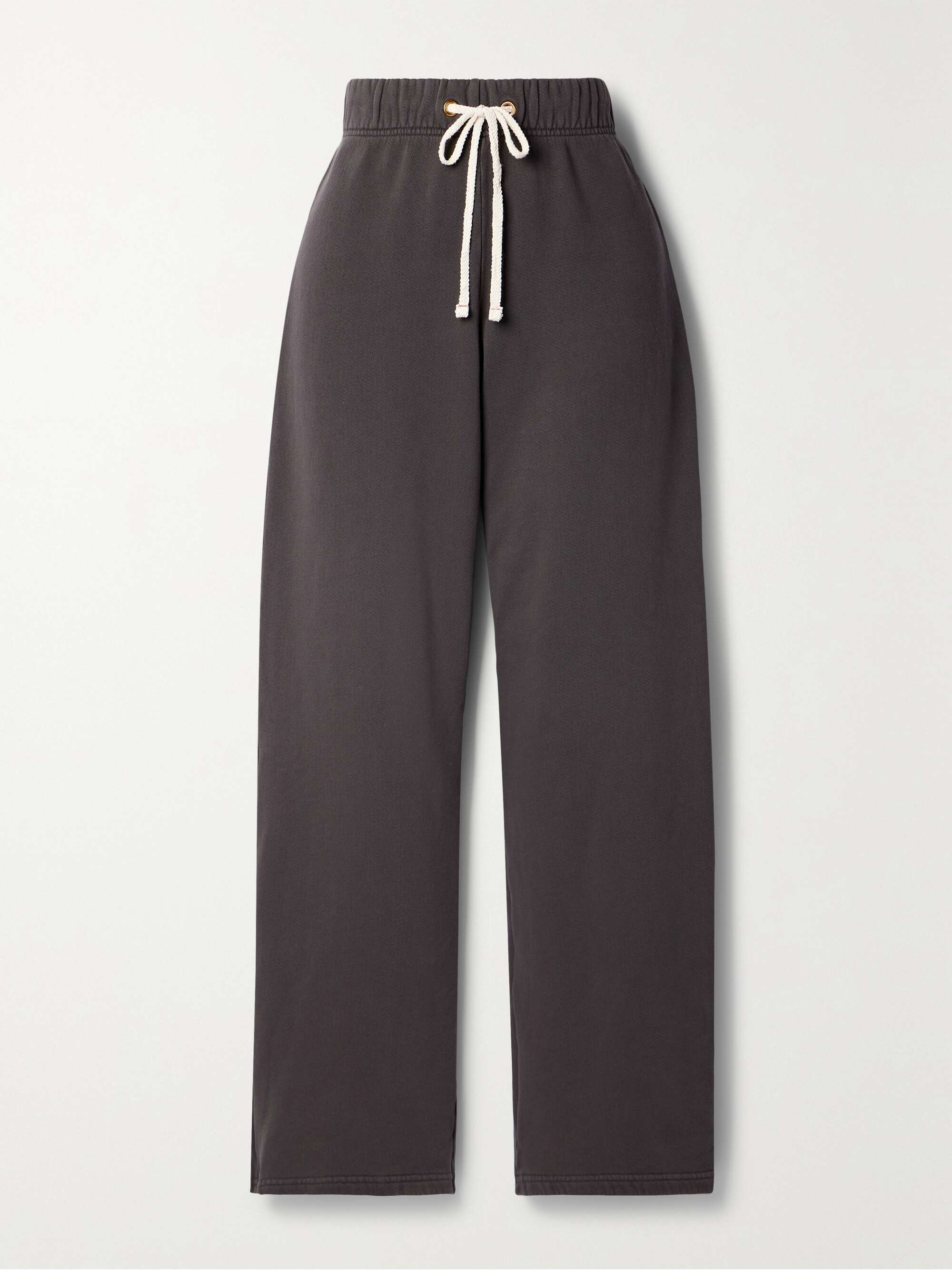 FEMME PANTALON AMPLE À PLIS EN JERSEY BROSSÉ