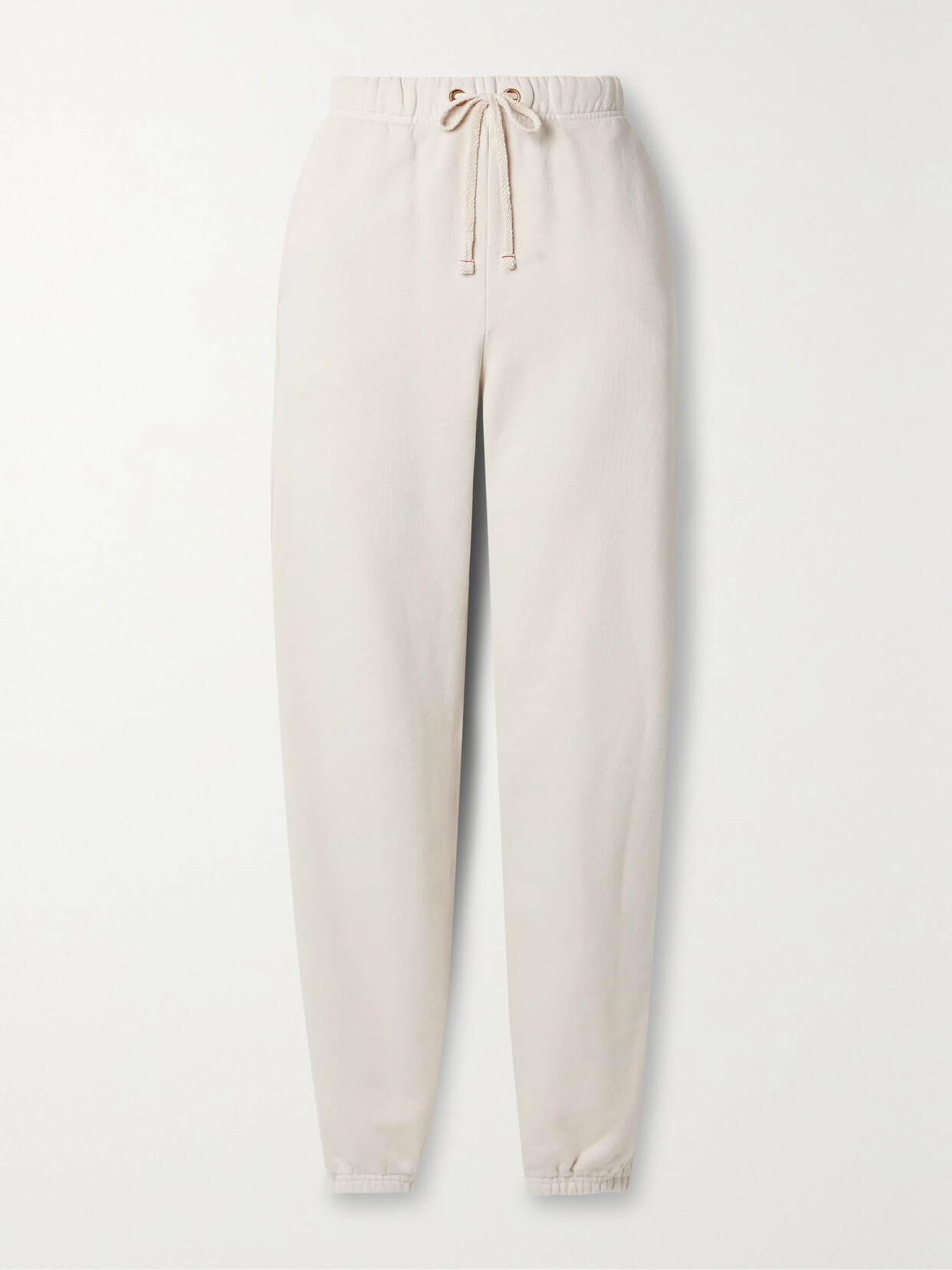 Les Tien - Dylan Tapered Cotton-jersey Track Pants - Ivory