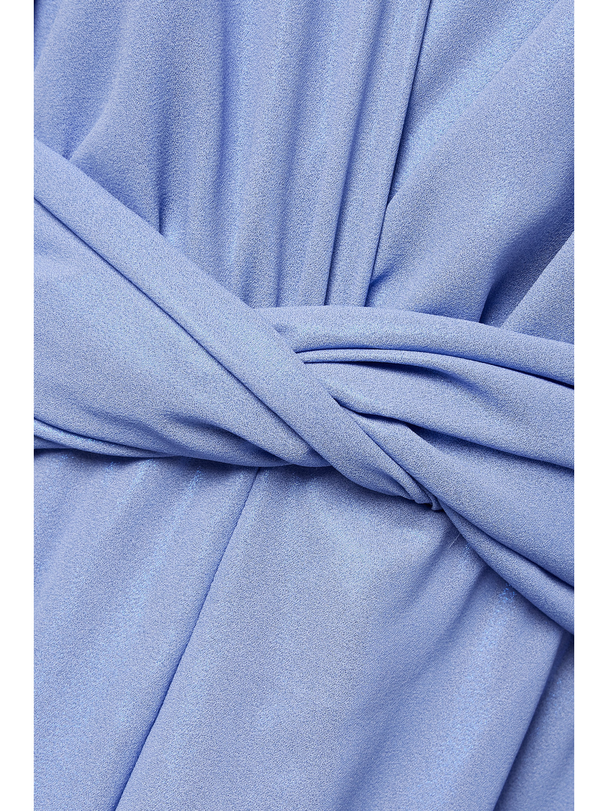 Nervi Wanda Belted Crepe De Chine Gown In Blue