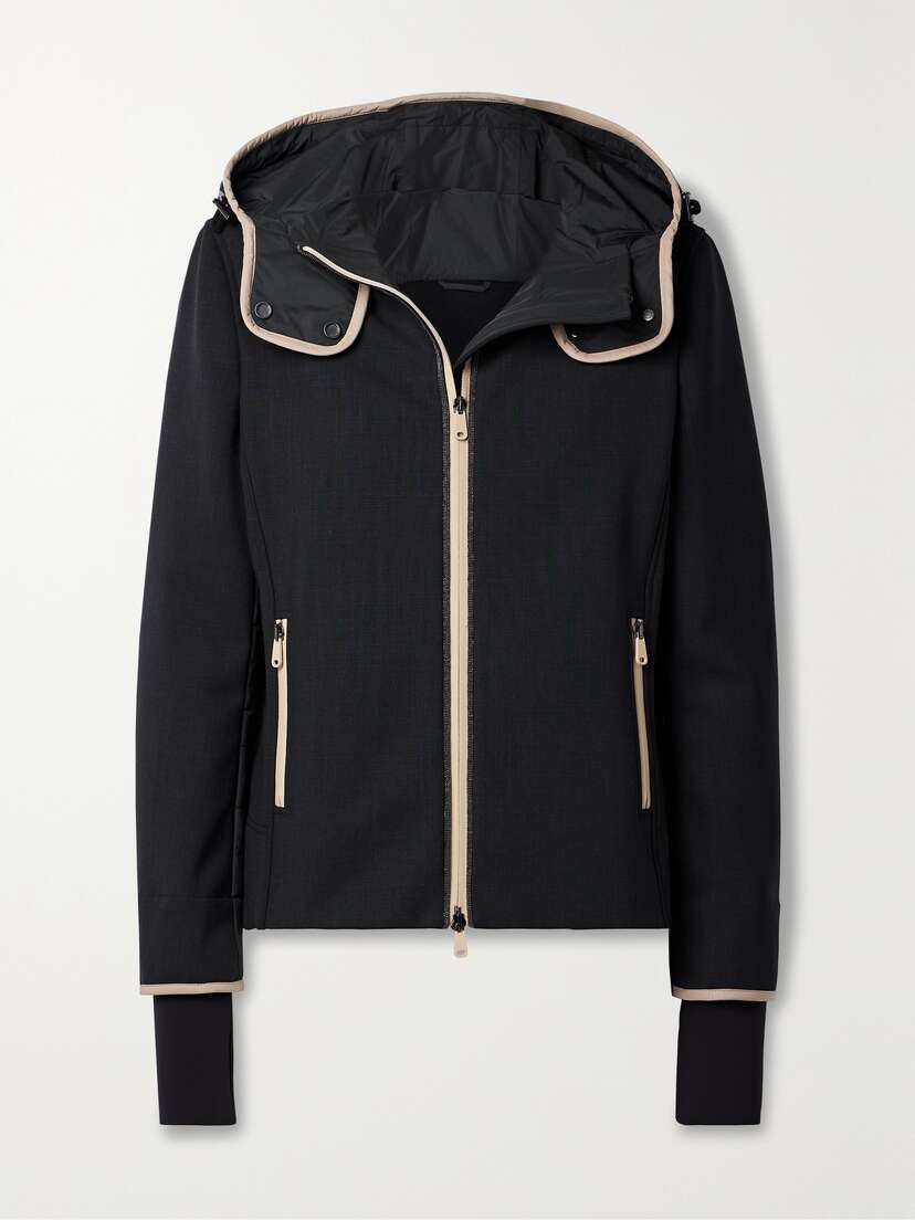 Brunello Cucinelli Bead-embellished Hooded Wool-blend Ski Jacket