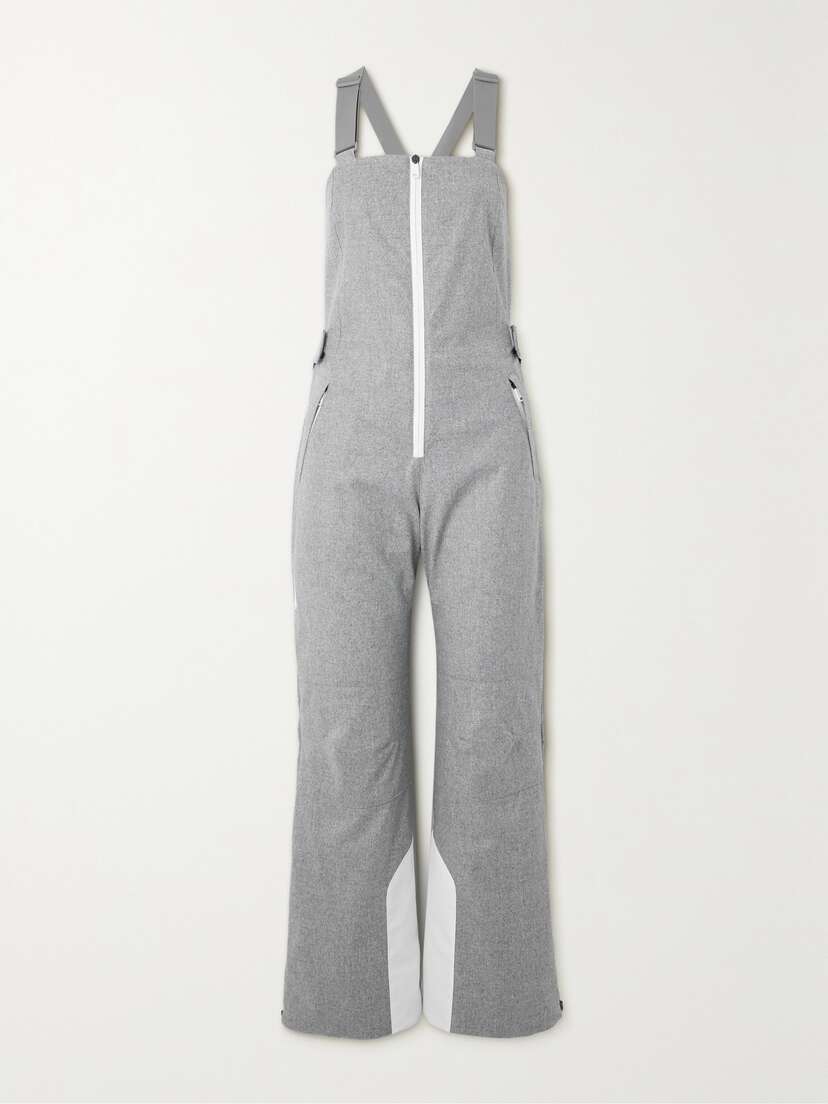 Brunello Cucinelli Shell-trimmed Wool Ski Salopettes - x large