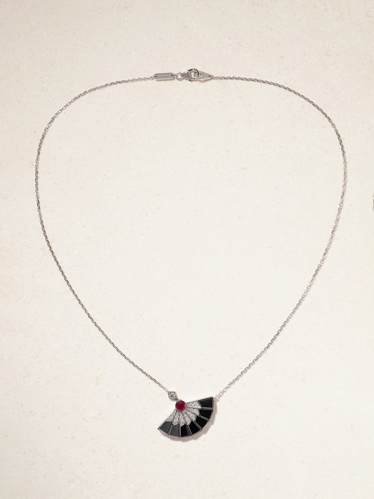 Garrard Fanfare Symphony 18-karat White Gold Multi-stone Necklace