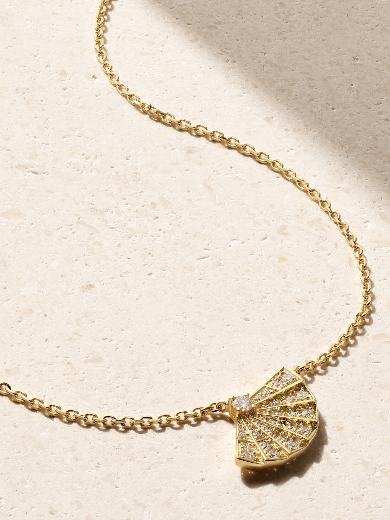 Garrard Fanfare Symphony 18-karat Gold Diamond Necklace