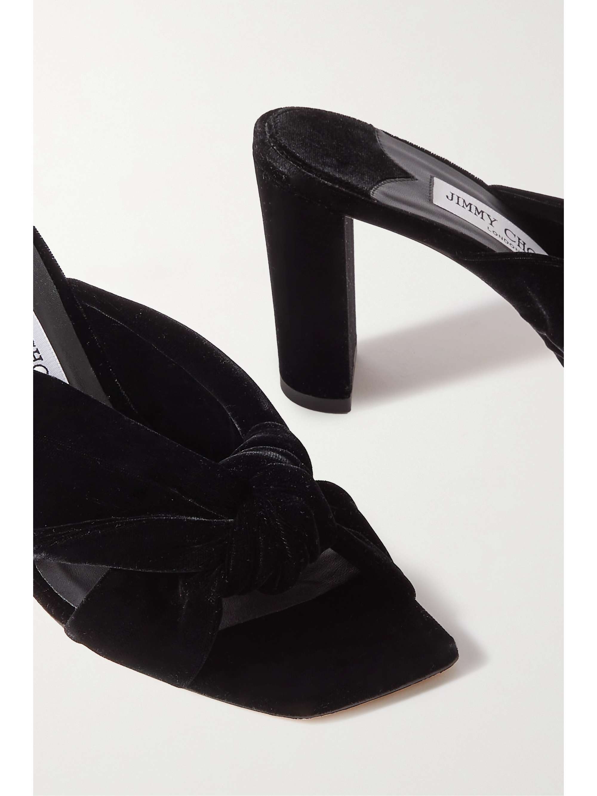 Avenue 85 knotted velvet mules black IT34.5