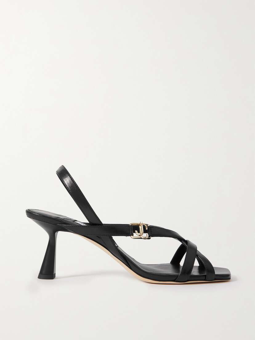 Jimmy Choo Jess 65 Embellished Leather Slingback Sandals