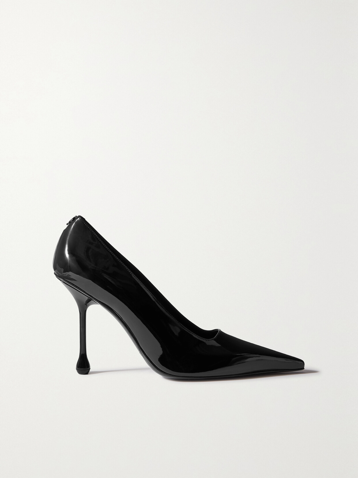 Jimmy Choo Ixia 95 Patent-leather Point-toe Pumps In Black