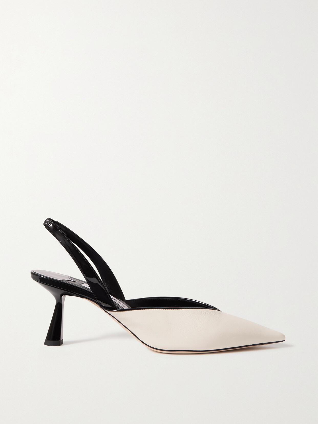 Jimmy Choo - Maryanne 65 Two-tone Leather Slingback Pumps - Black