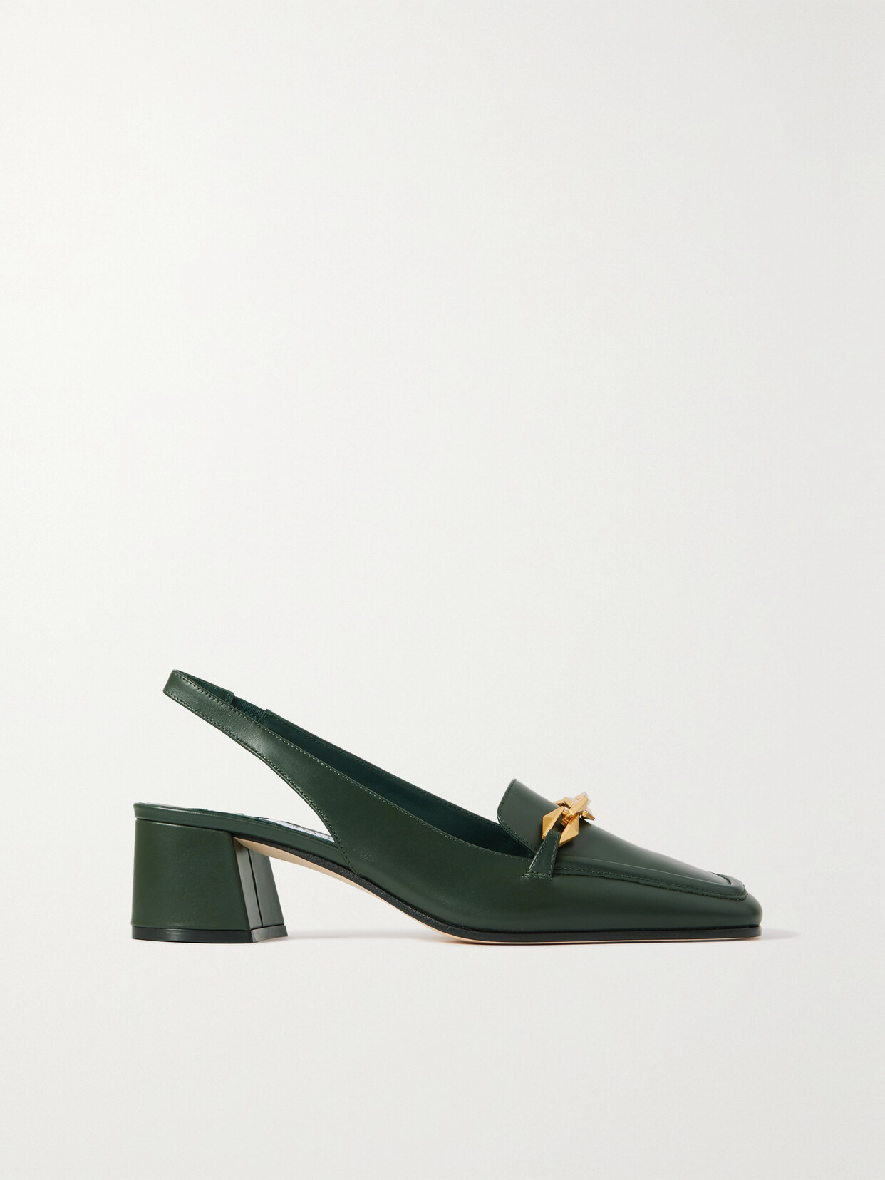 Jimmy Choo - Diamond Tilda 45 Embellished Leather Slingback Pumps - Green