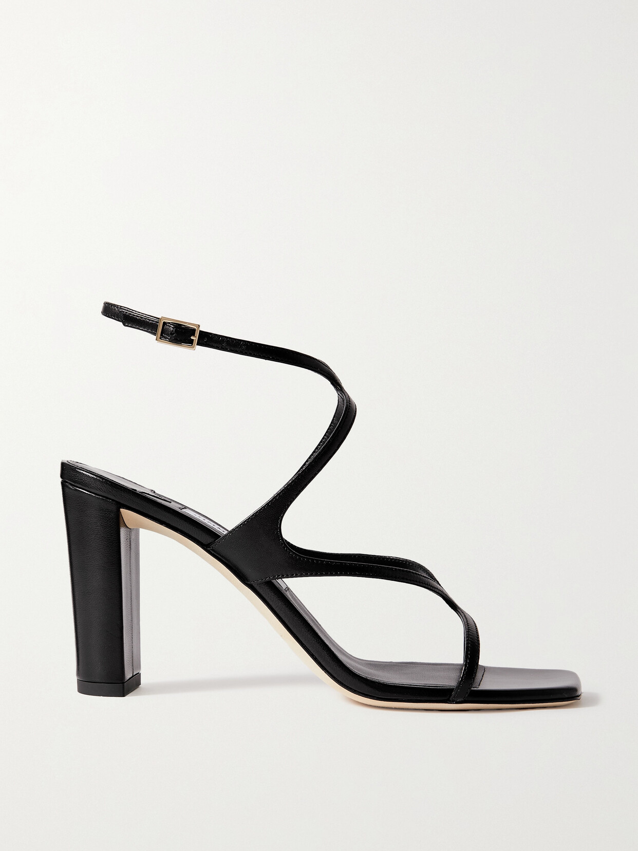 Jimmy Choo - Azie 85 Leather Sandals - Black