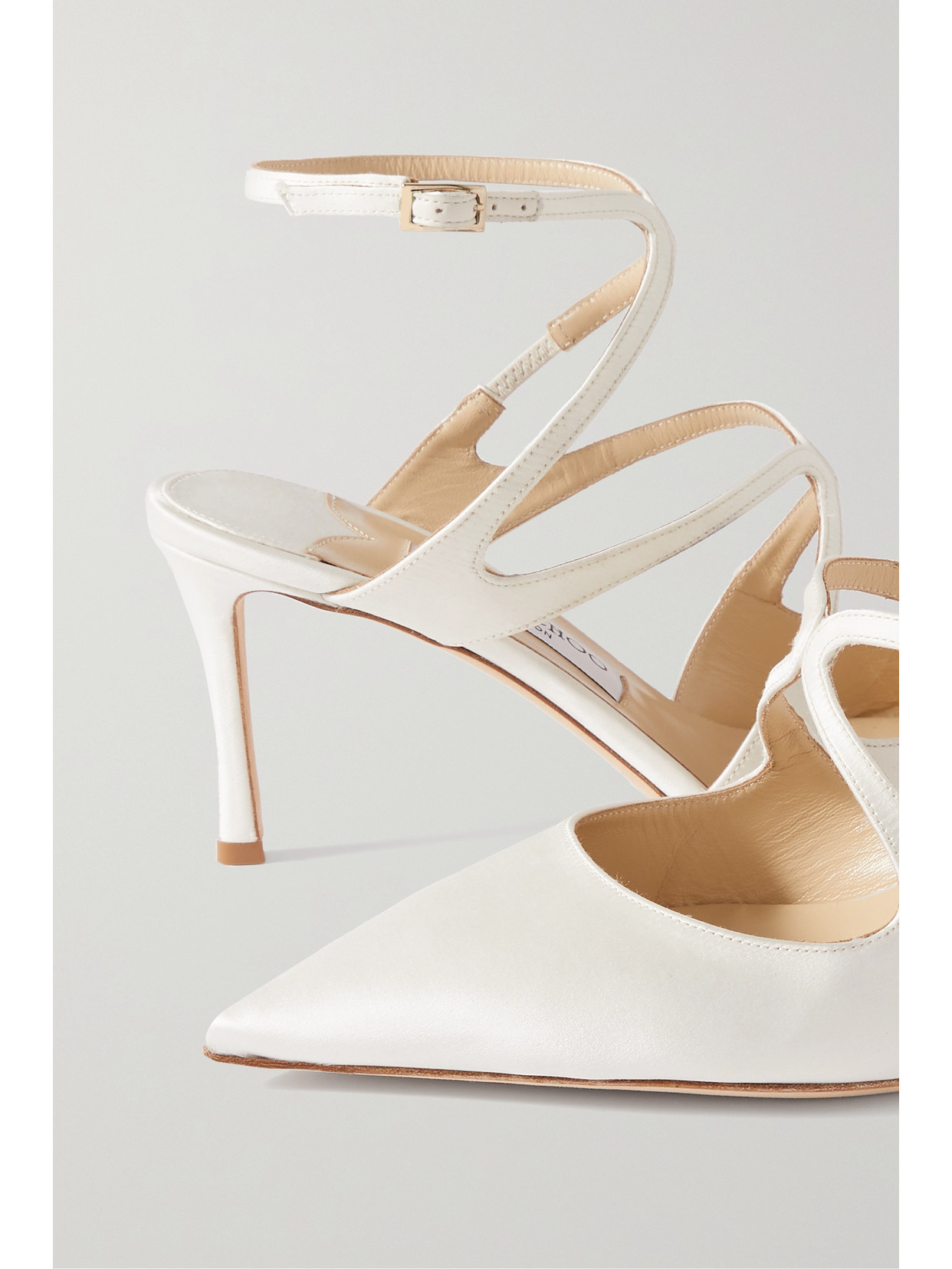 Azia 95 Satin Point-Toe Pumps