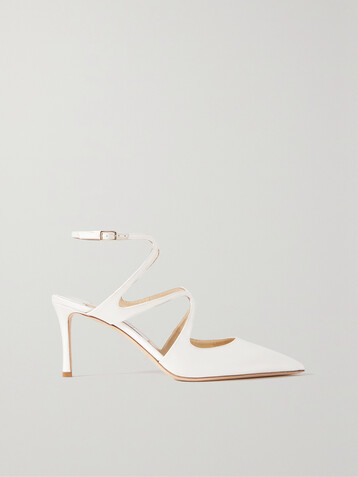 JIMMY CHOO Azia 95 satin point-toe pumps