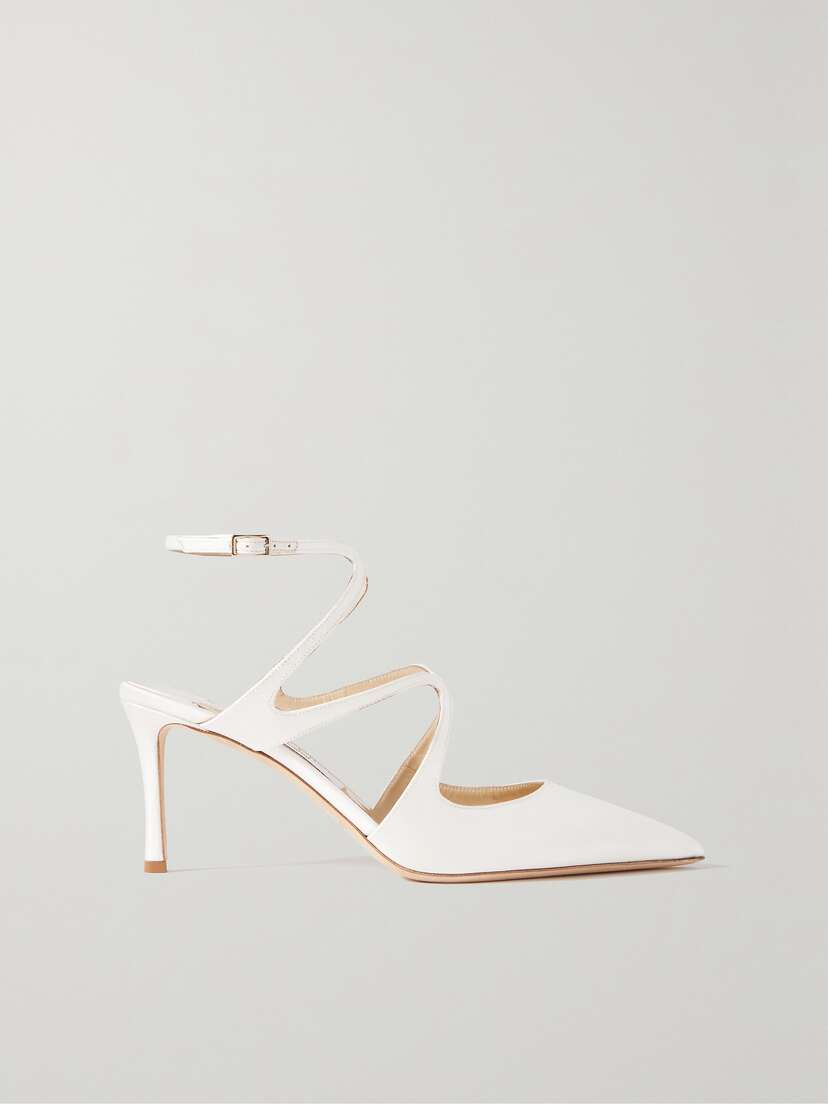 Jimmy Choo Azia 95 Satin Point-toe Pumps