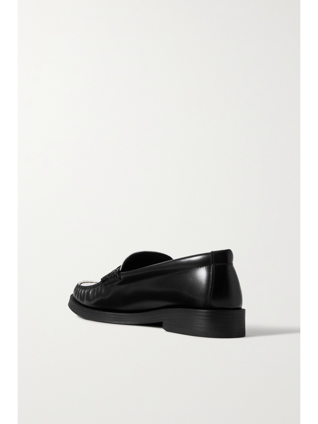 Jimmy Choo Mocassini Addie In Pelle Bicolor Donna In Black