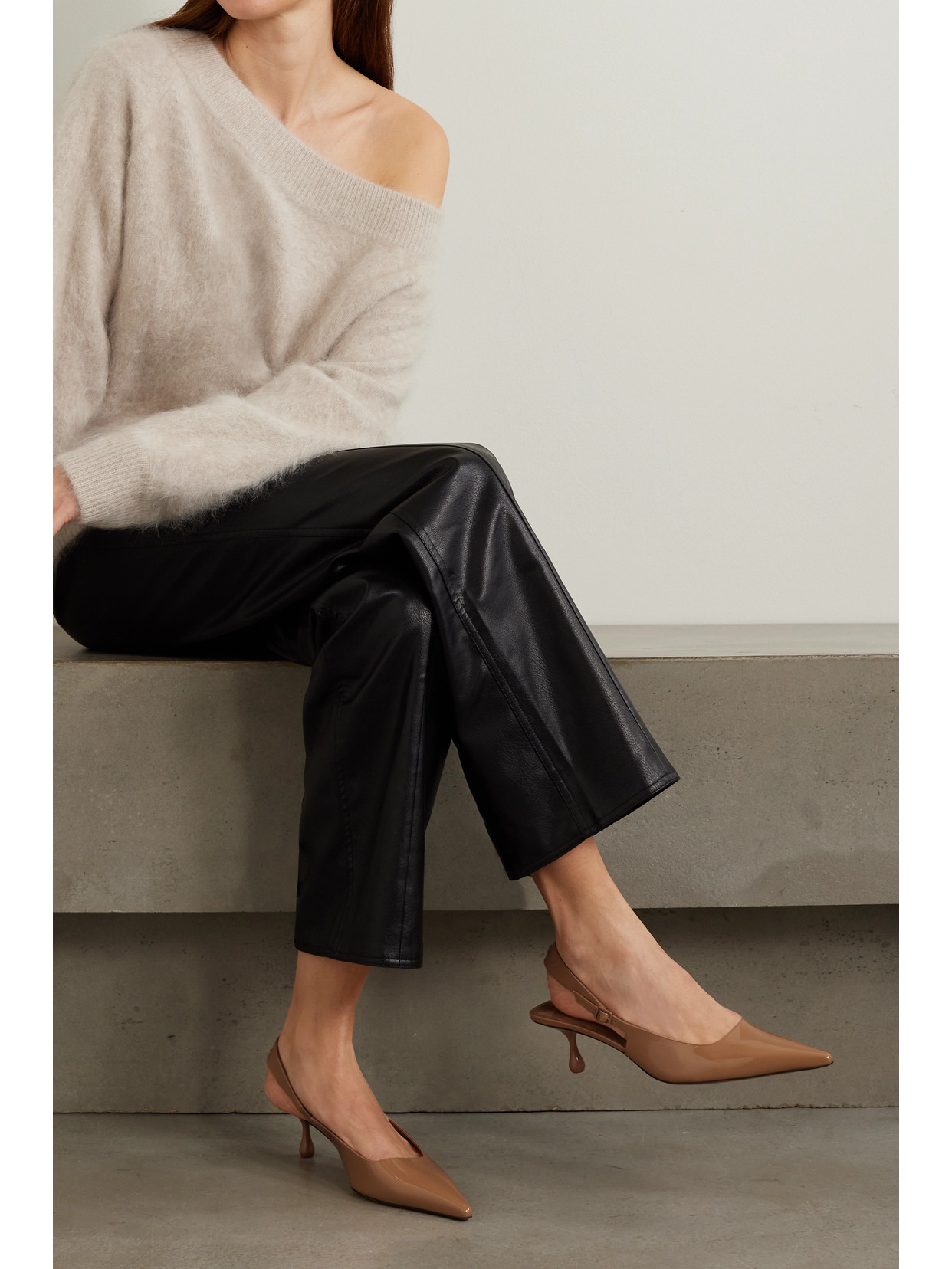 Jimmy Choo Slingback Décollet In Neutrals