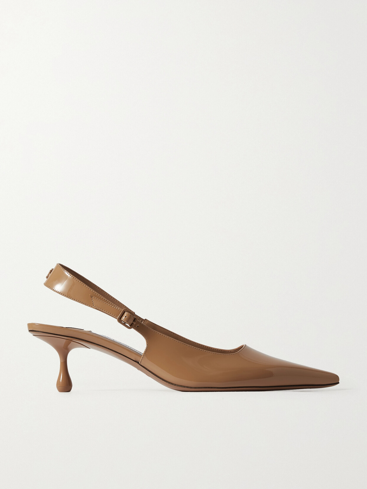 Jimmy Choo Amel 50 Leather Slingback Pumps In Neutrals