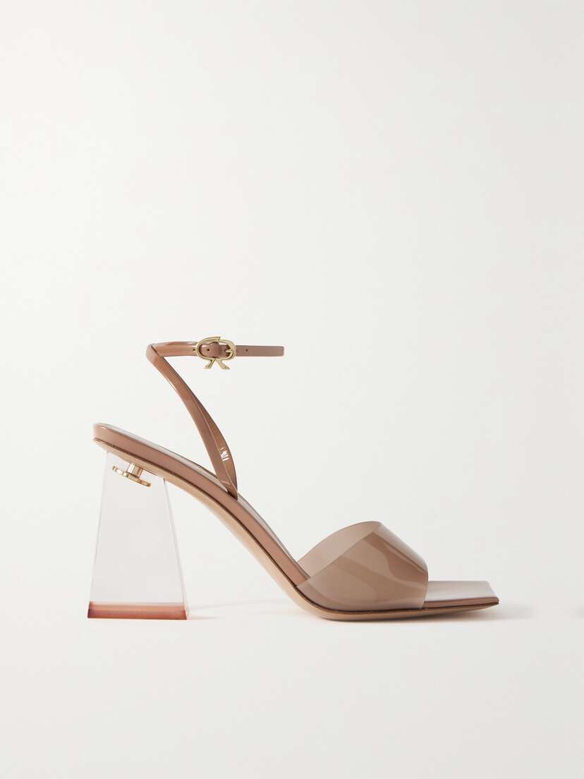 Gianvito Rossi Cosmic 85 Patent-leather And Pvc Sandals
