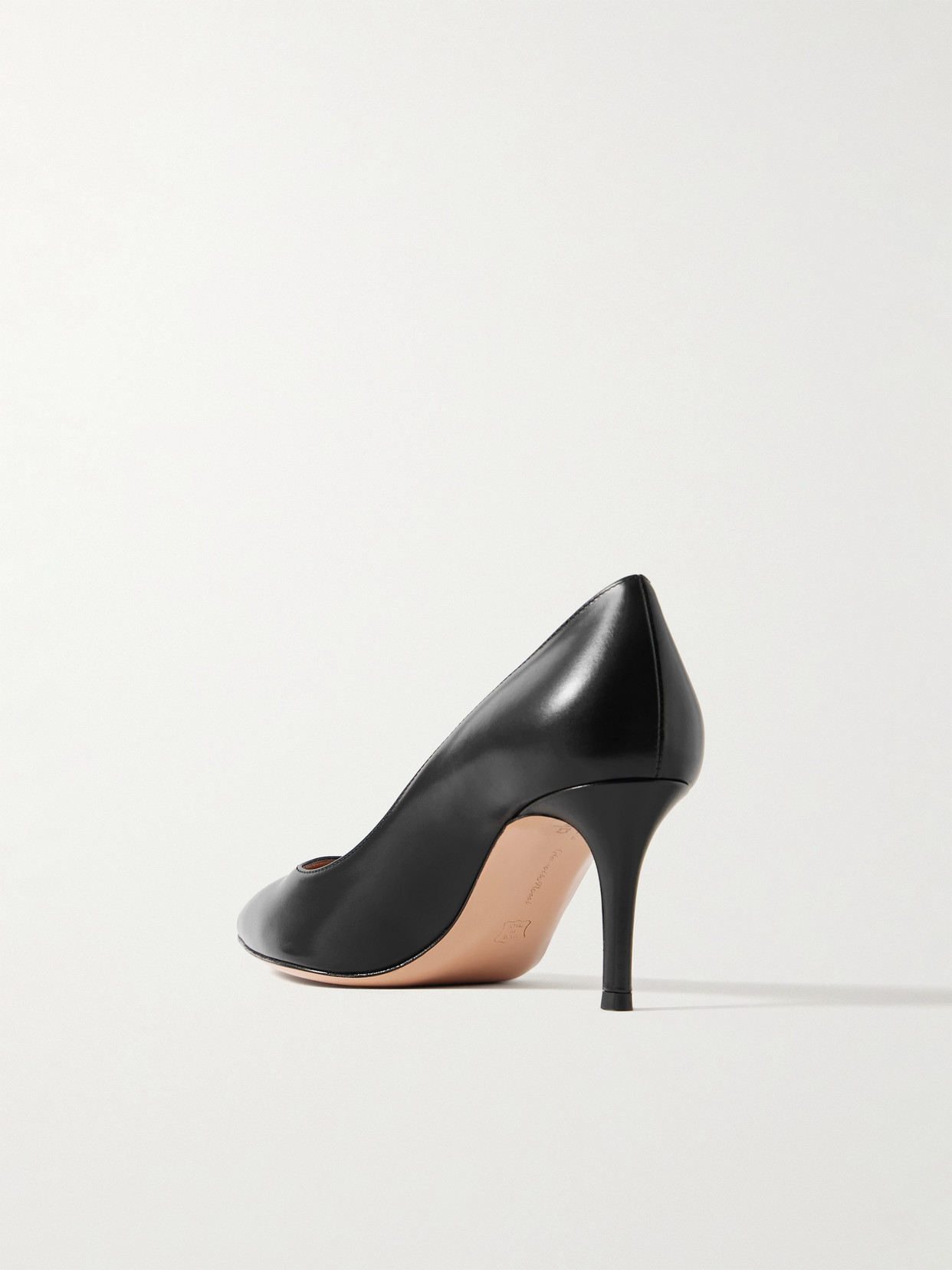 Gianvito Rossi Gianvito 85 Vitello Leather Point-toe Pumps In Black