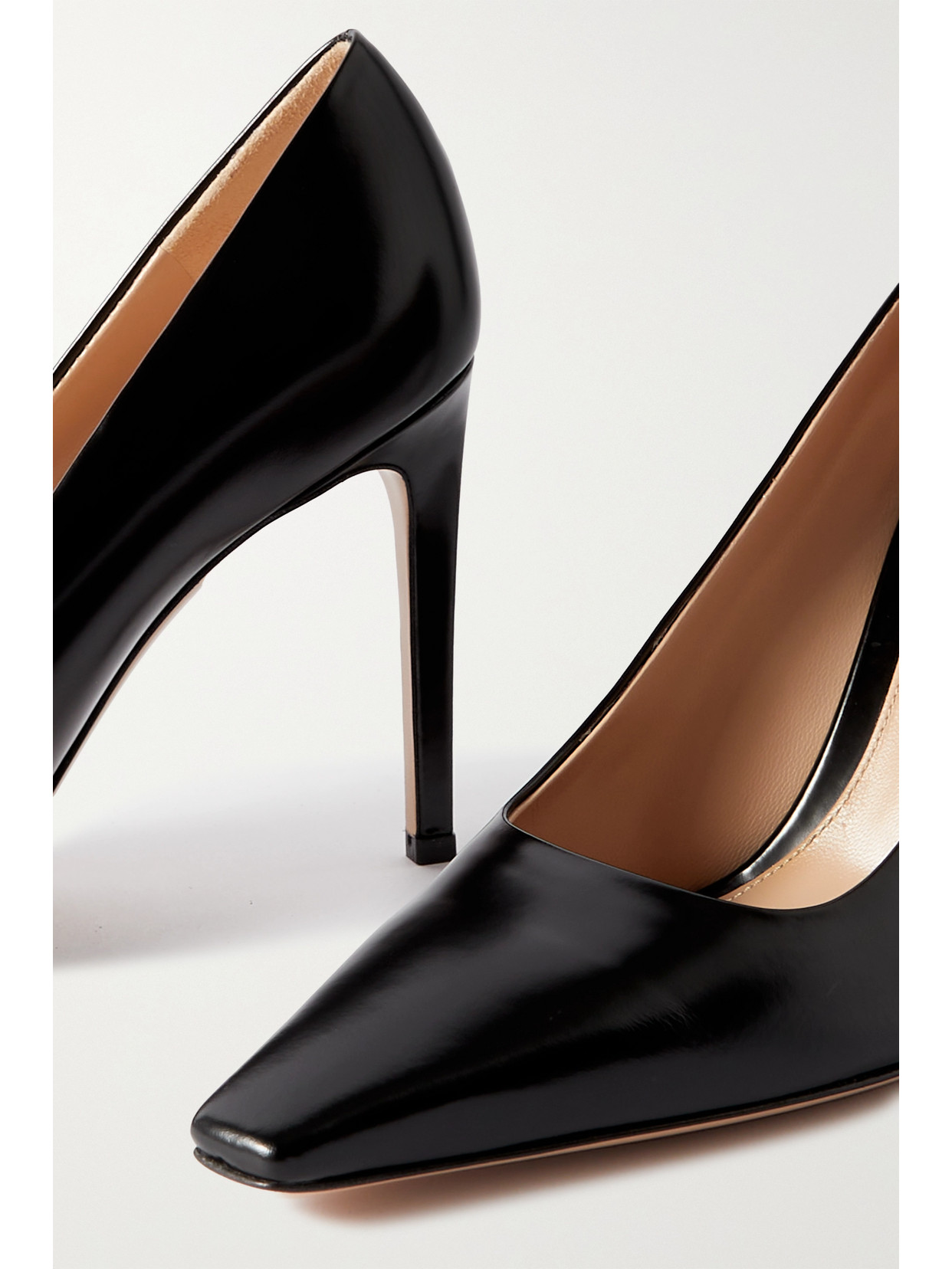 GIANVITO ROSSI TOKIO 95 PATENT-LEATHER PUMPS