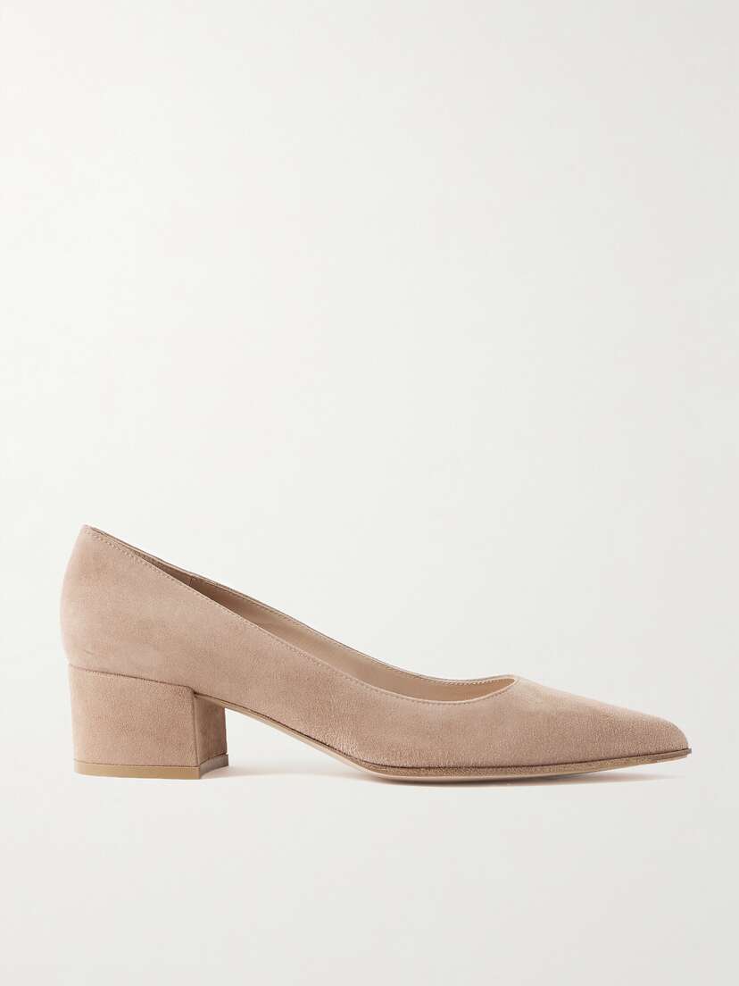 Gianvito Rossi Piper 45 Suede Pumps