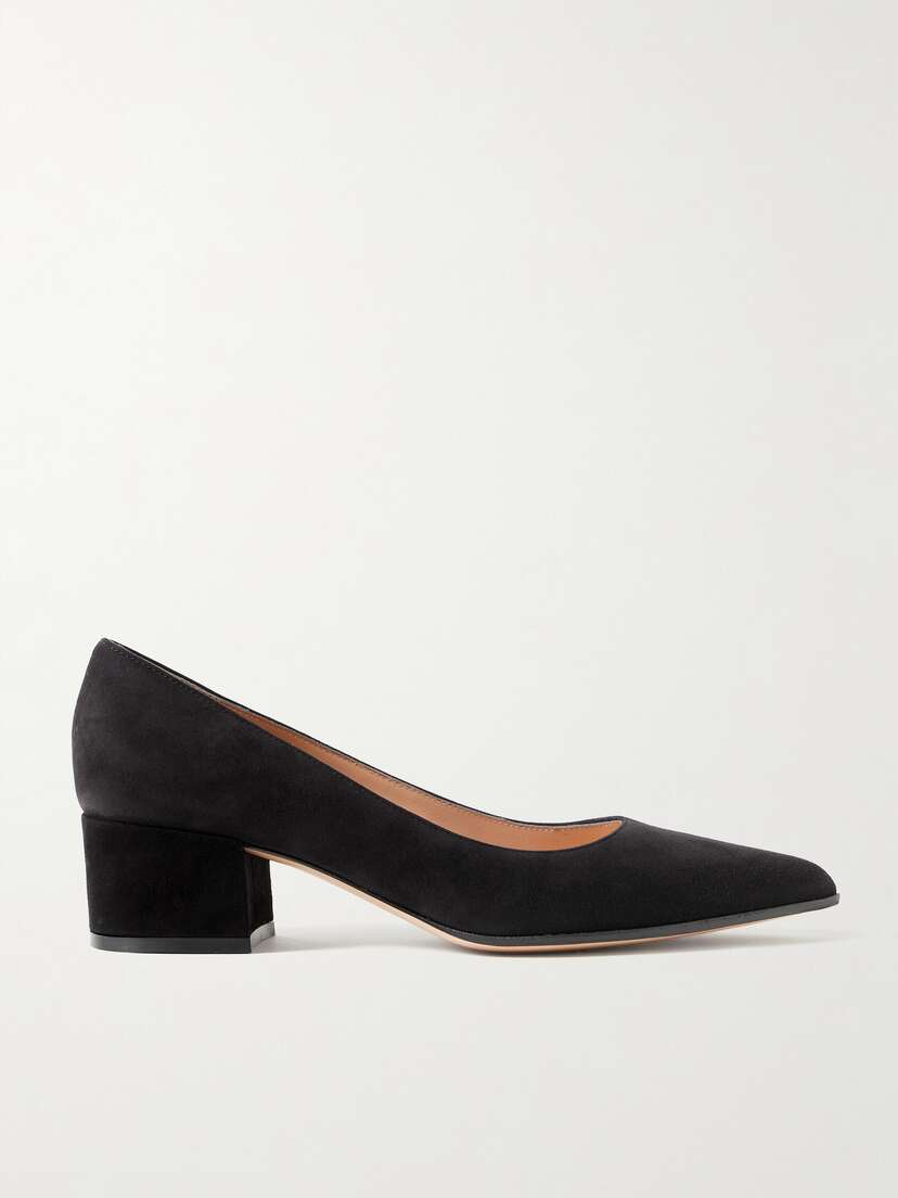 Gianvito Rossi Piper 45 Suede Pumps