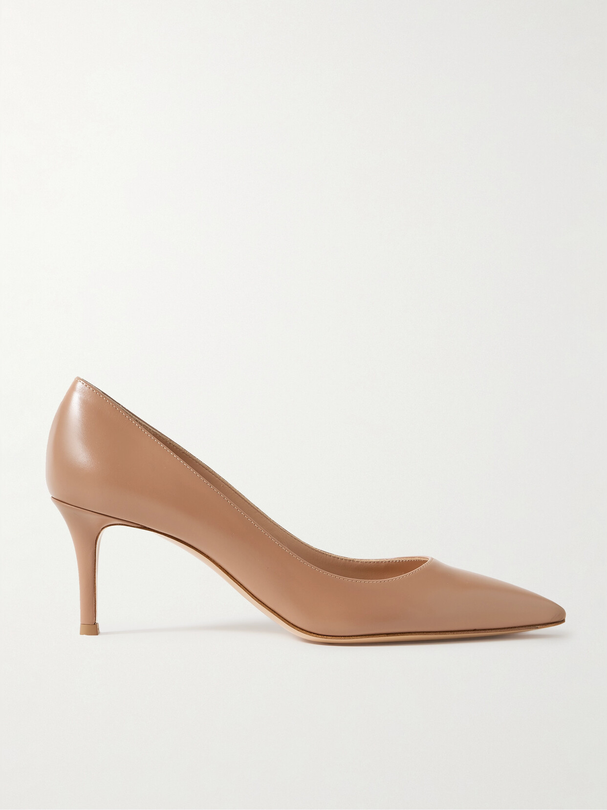 Gianvito Rossi - 70 Leather Pumps - Neutrals