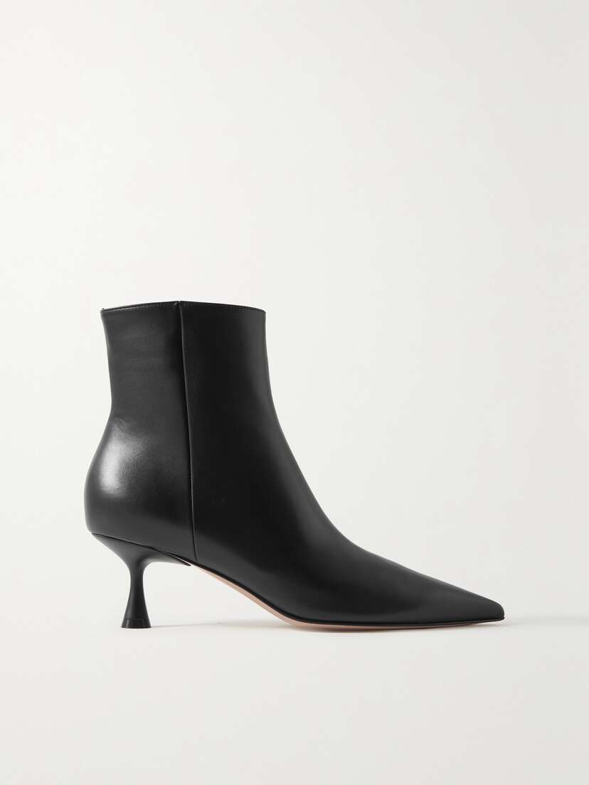 Gianvito Rossi Vitello Glove 55 Leather Ankle Boots - Women's Shoes