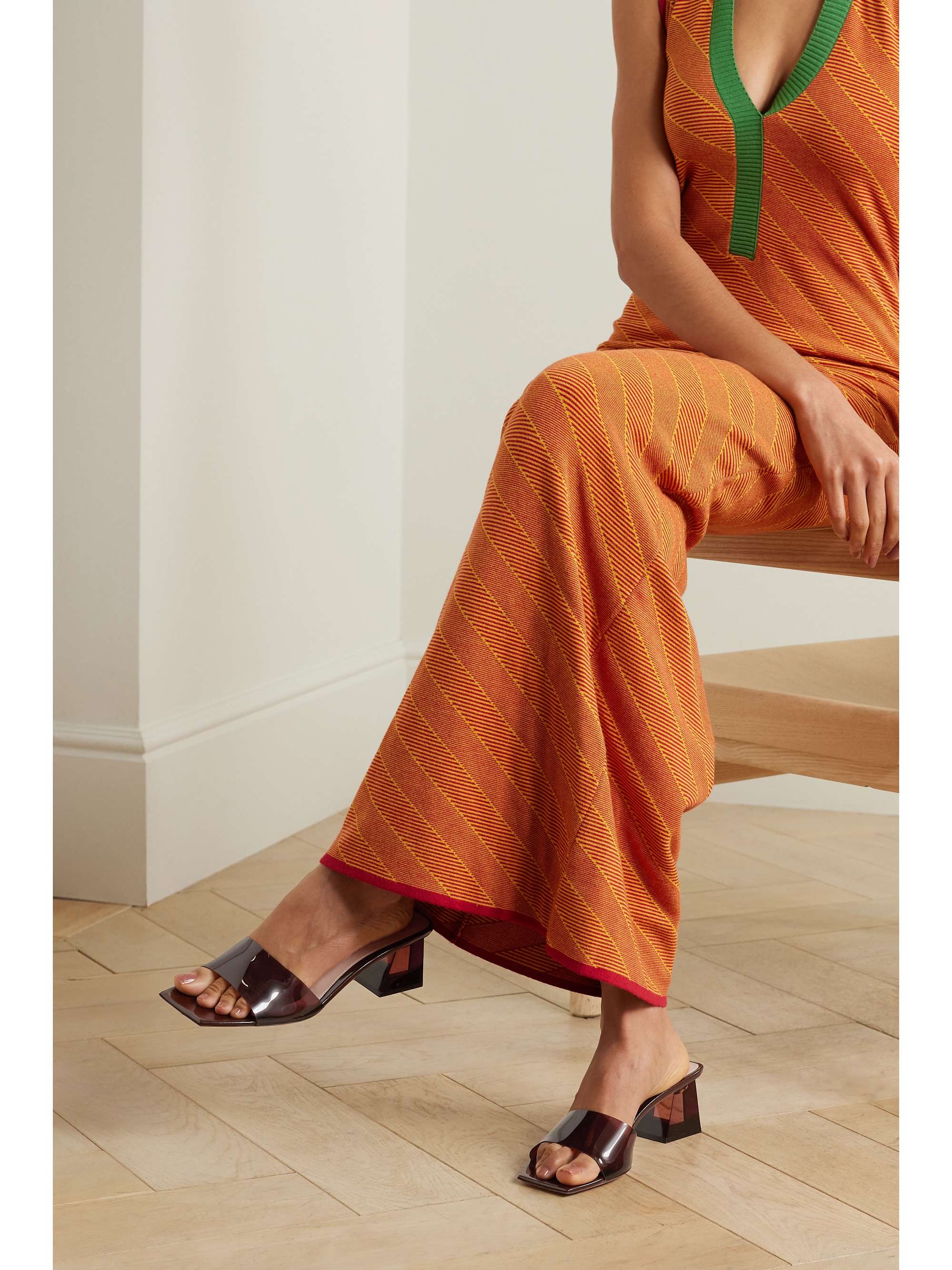 GIANVITO ROSSI 55 PVC mules