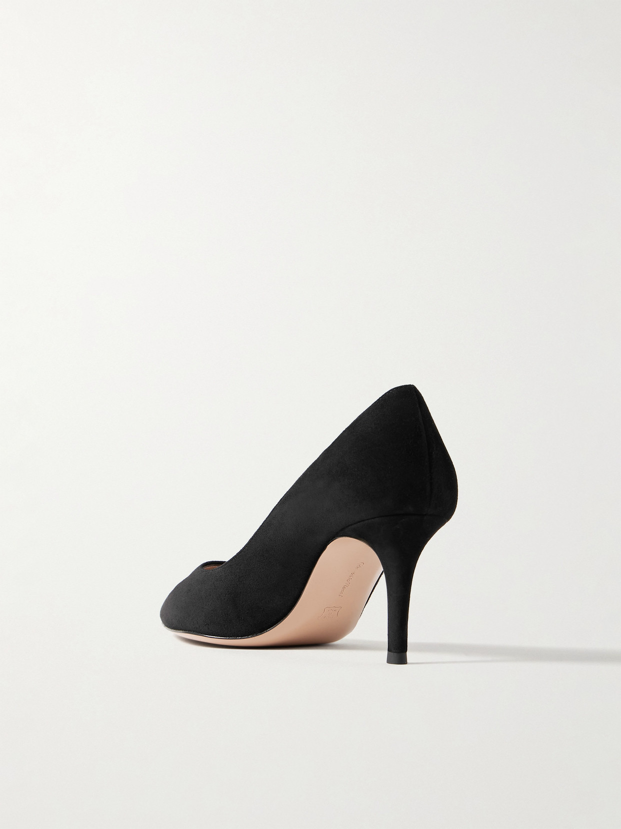 Shop Gianvito Rossi 70 Suede Pumps In Black