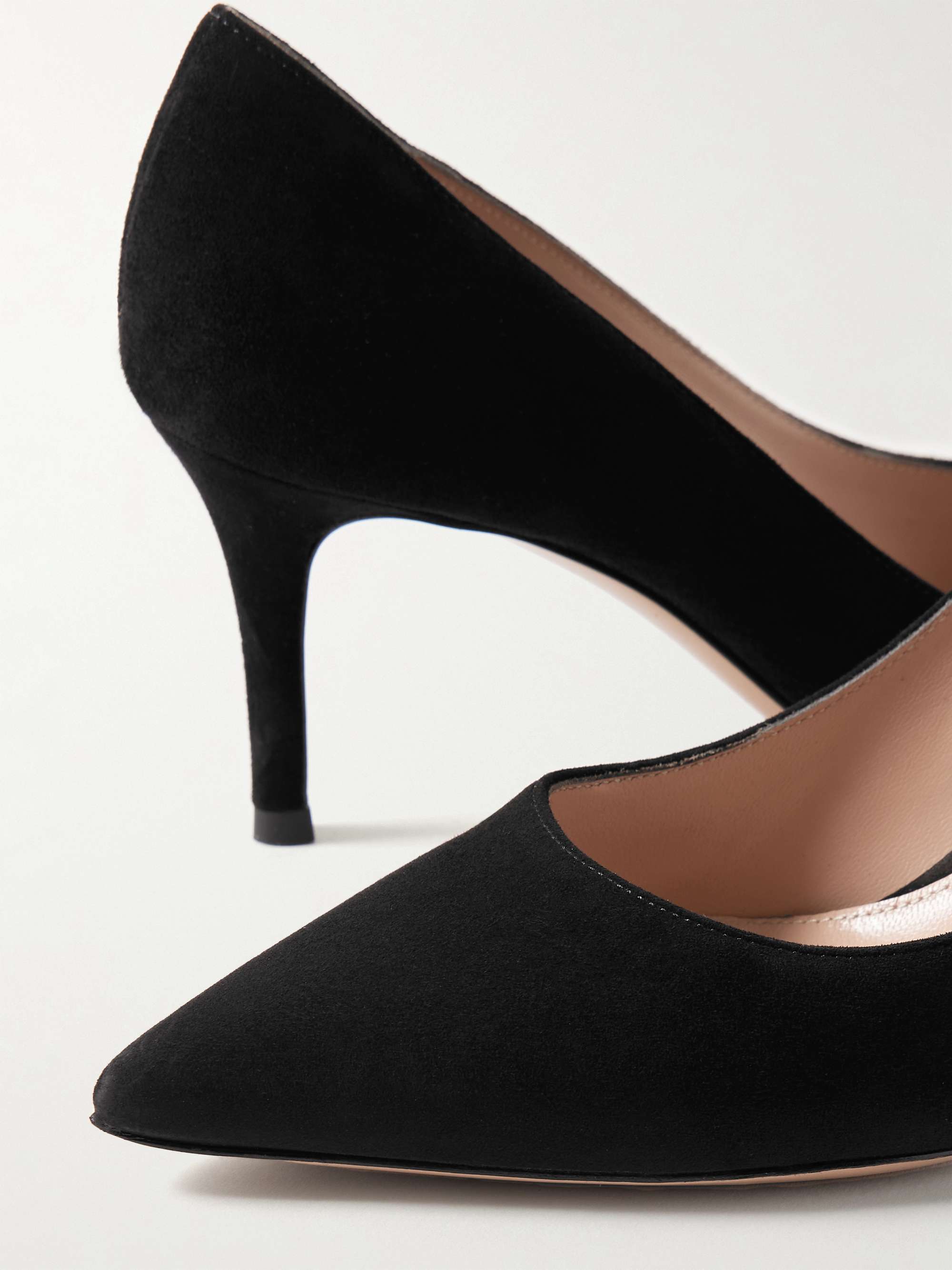 GIANVITO ROSSI 70 suede pumps