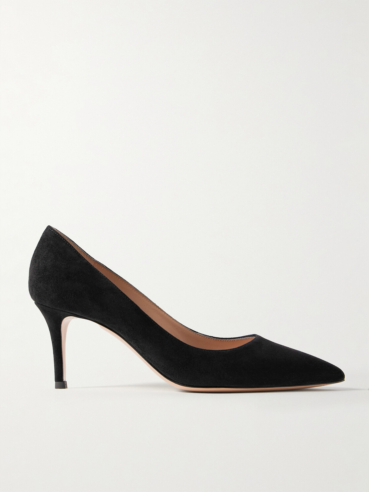 Shop Gianvito Rossi 70 Suede Pumps In Black